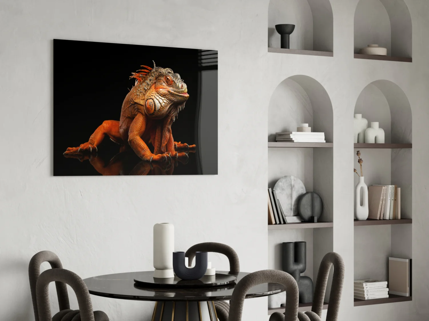 Komodo Dragon Glass Wall Art - Image 5