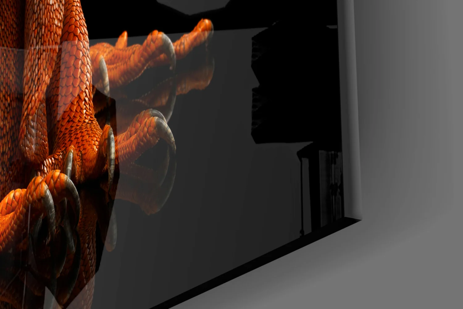 Komodo Dragon Glass Wall Art - Image 7