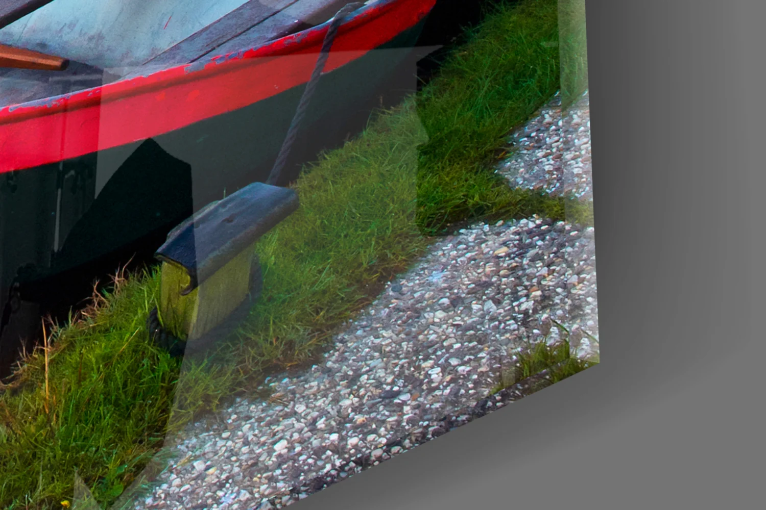 Lake and Boats Landscape Glass Wall Art - Image 7