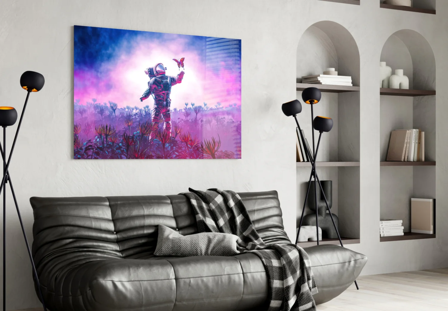 Land of Butterflies Glass Wall Art - Image 5