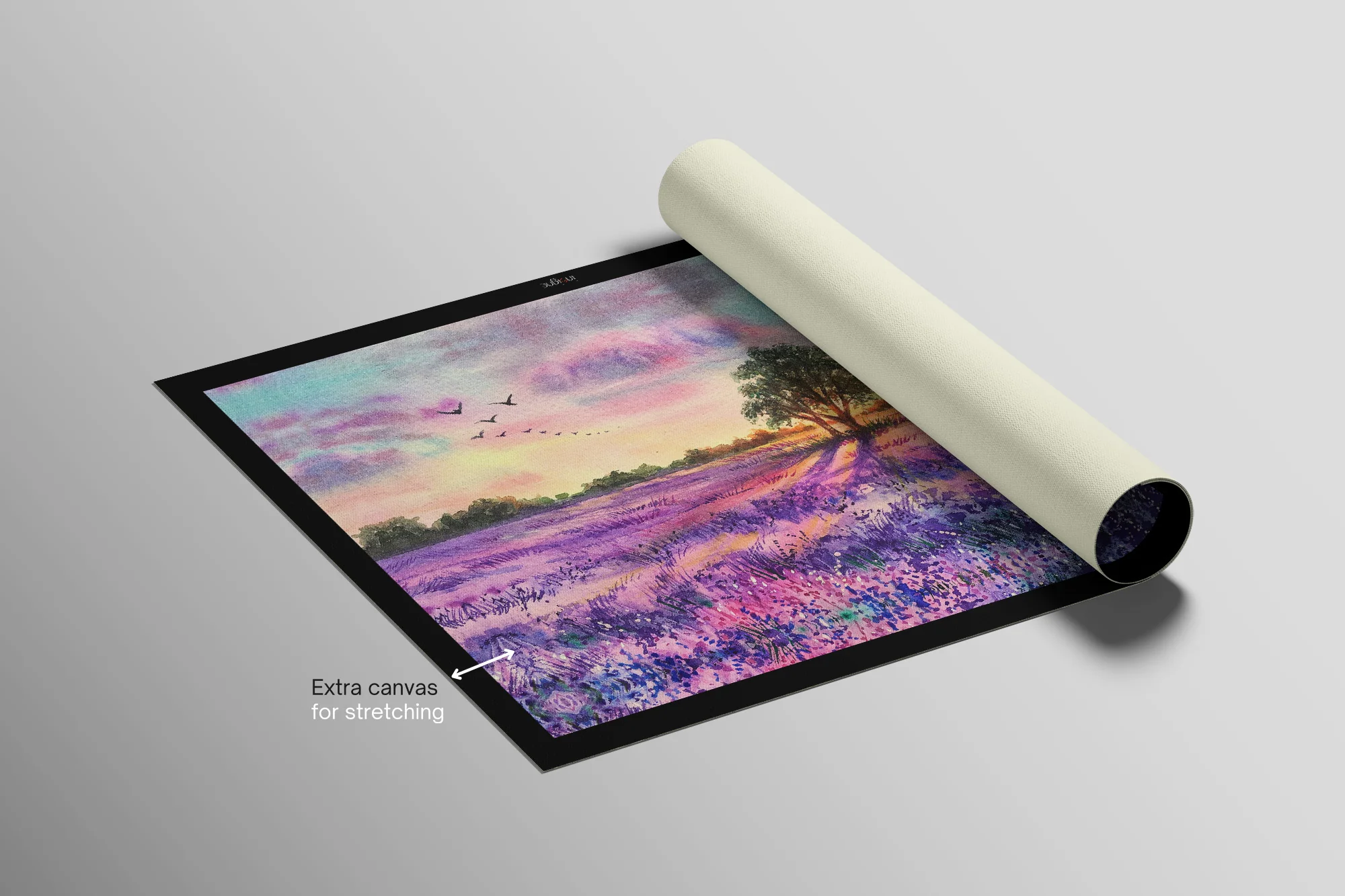 Lavender Sunset Tree — 3D Haptic Embossed High-Gloss Luxury Wall Art - Image 9