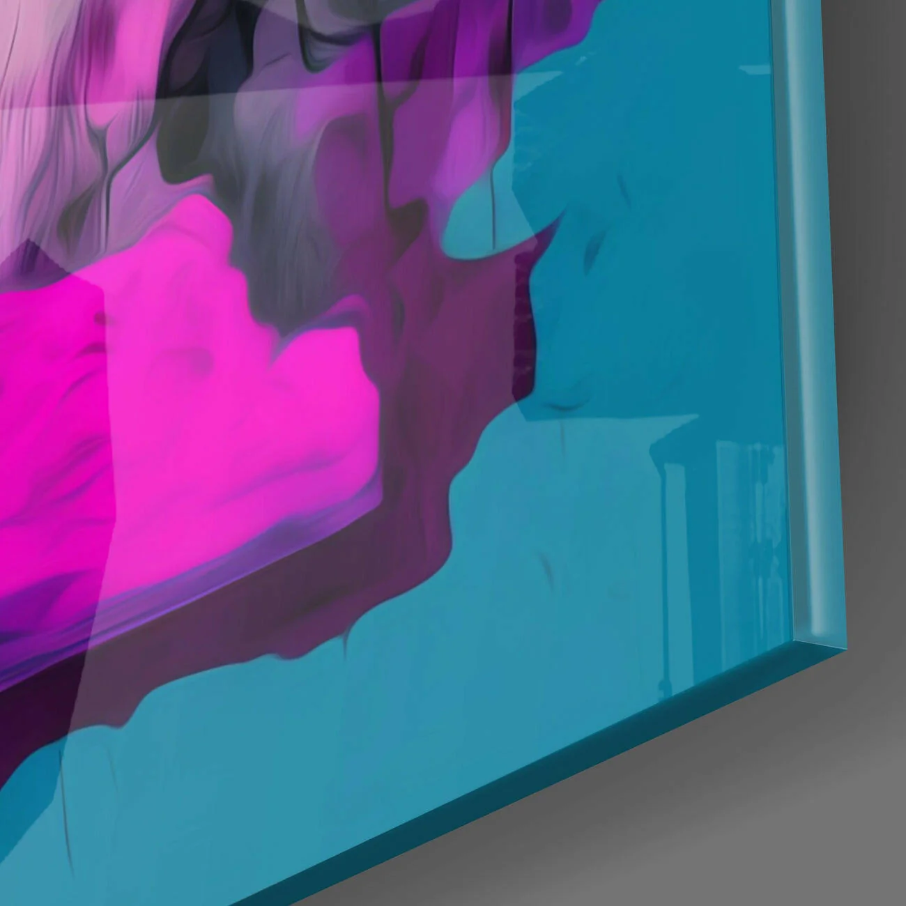 Layered Cubist Faces Sun Glass Wall Art - Image 3