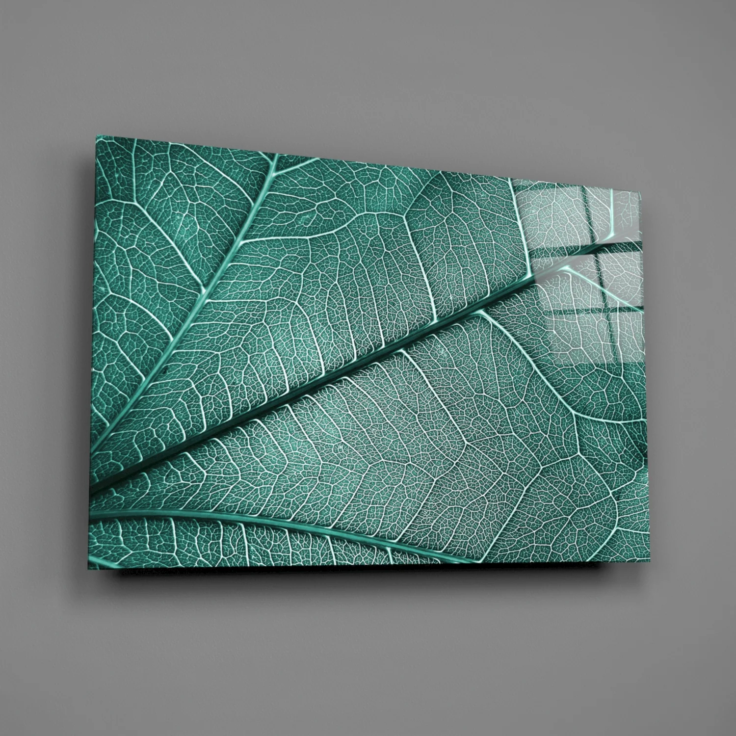 Leaf Texture Glass Wall Art - Image 2