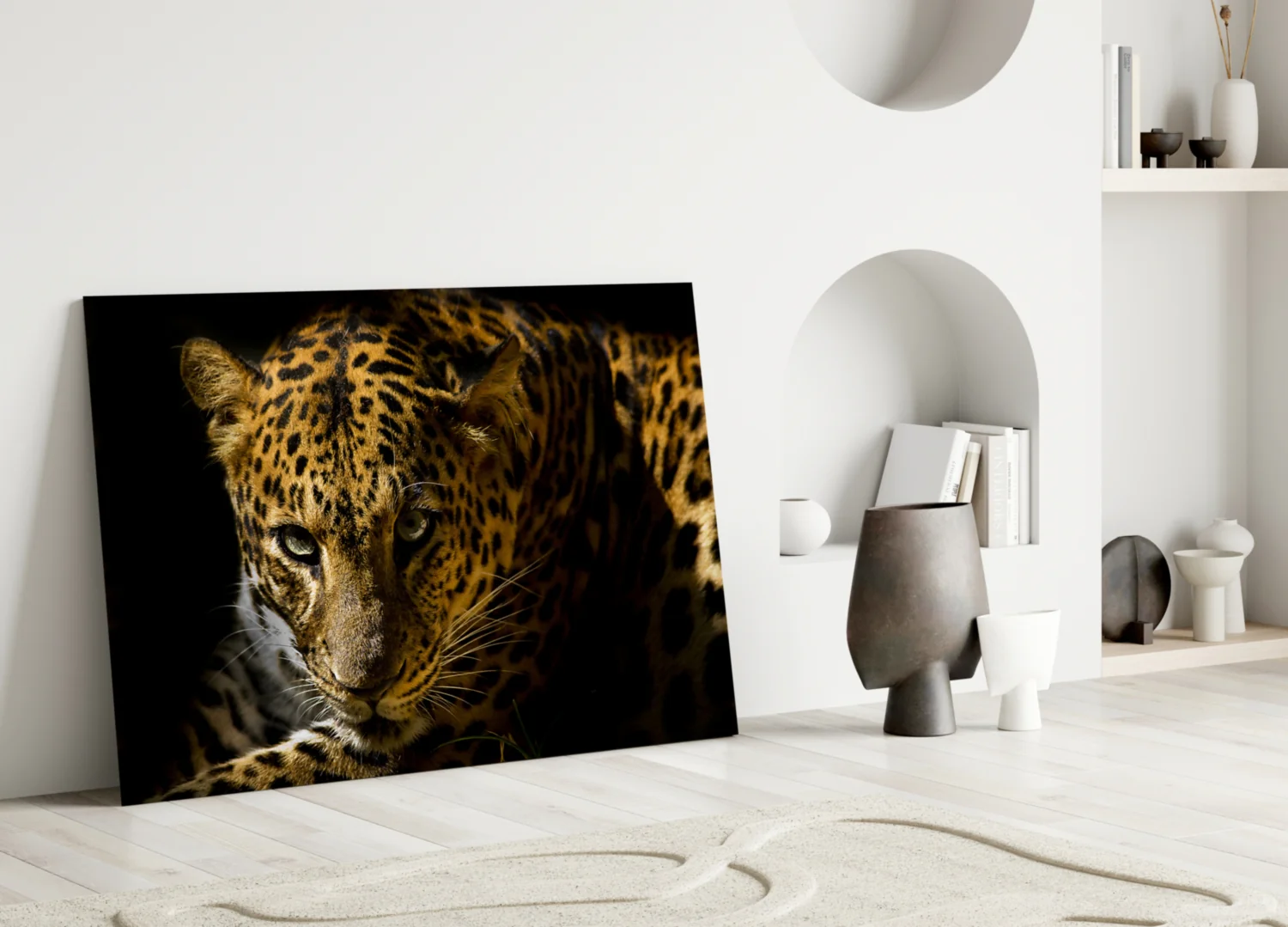 Leopar Glass Wall Art - Image 3