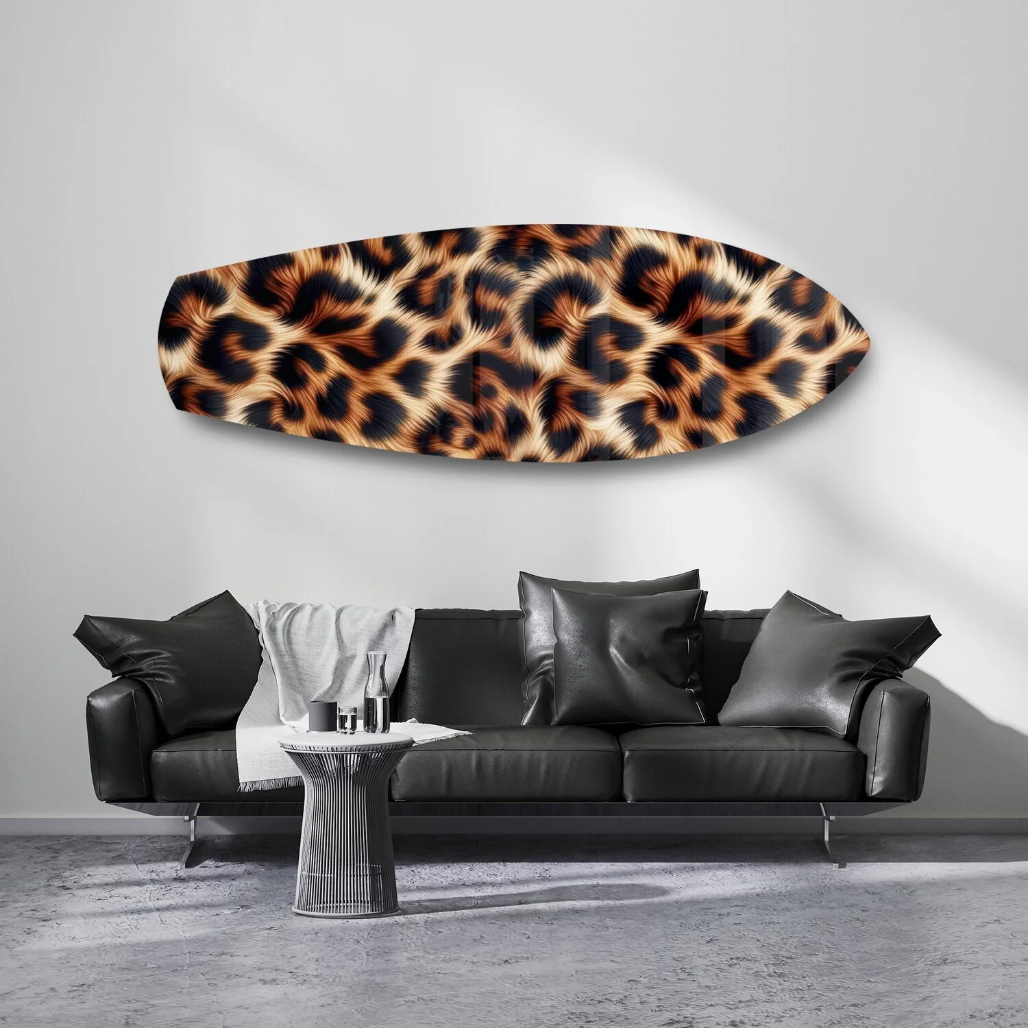 Leopard Print Glass Wall Art - Image 7