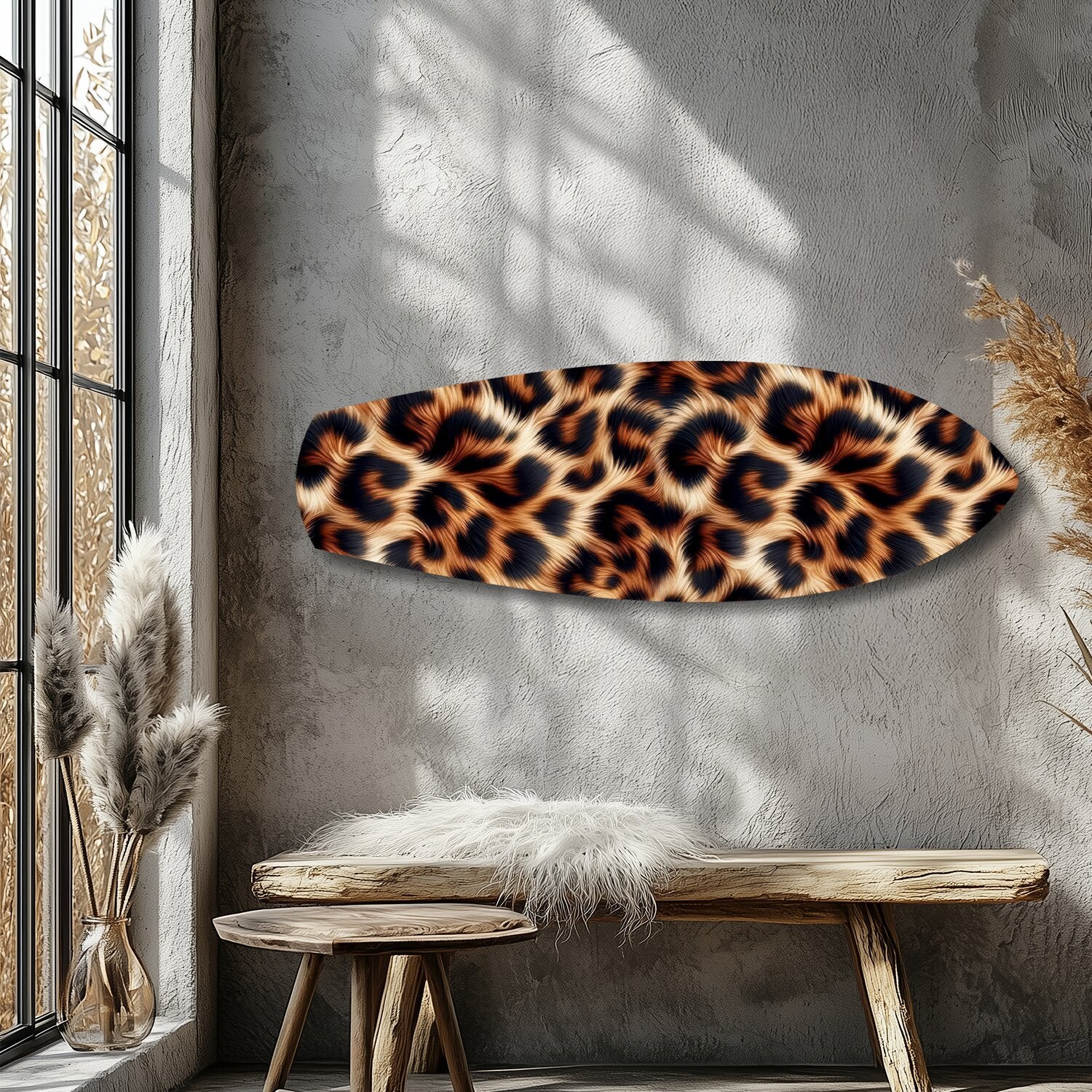 Leopard Print Glass Wall Art - Image 9