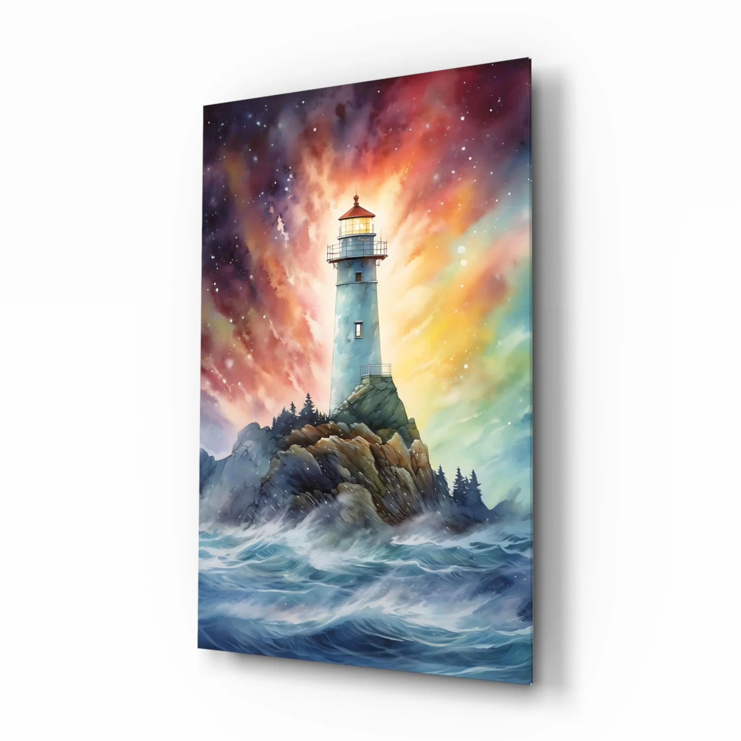 Lighthouse Glass Wall Art || Designer Collection - Image 2