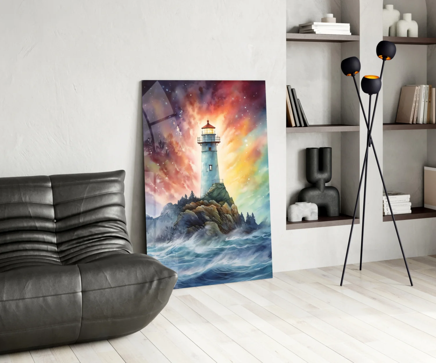 Lighthouse Glass Wall Art || Designer Collection - Image 6