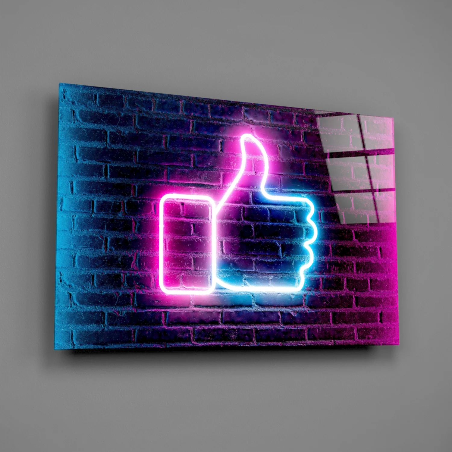 Like Button Glass Wall Art - Image 2