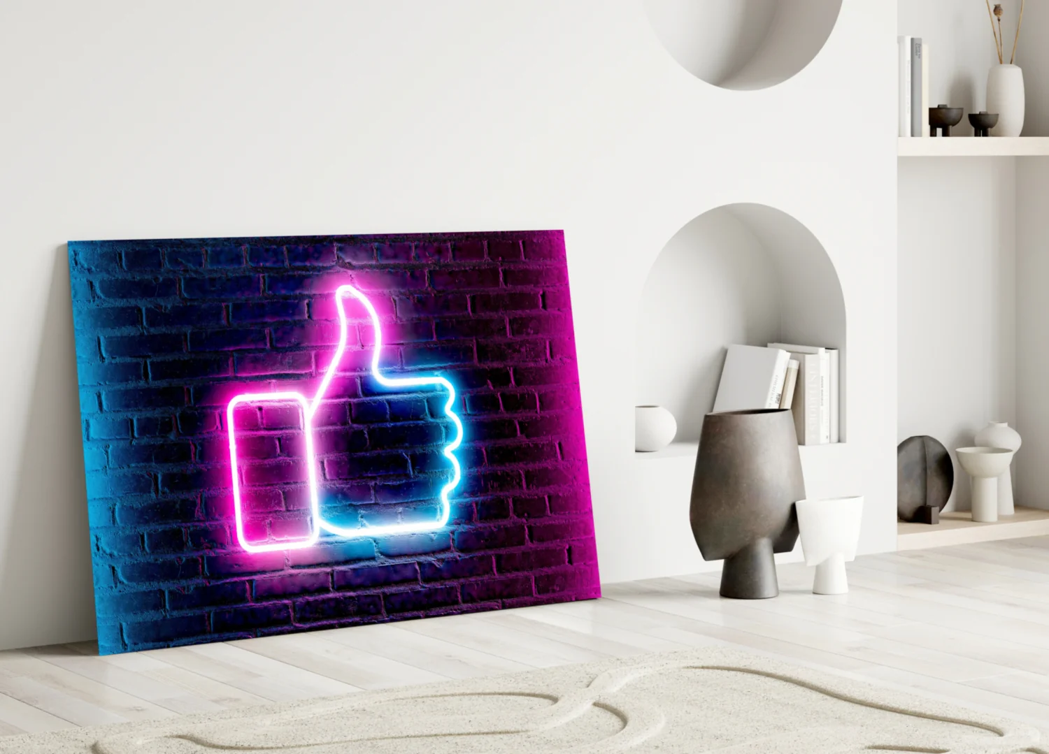 Like Button Glass Wall Art - Image 3
