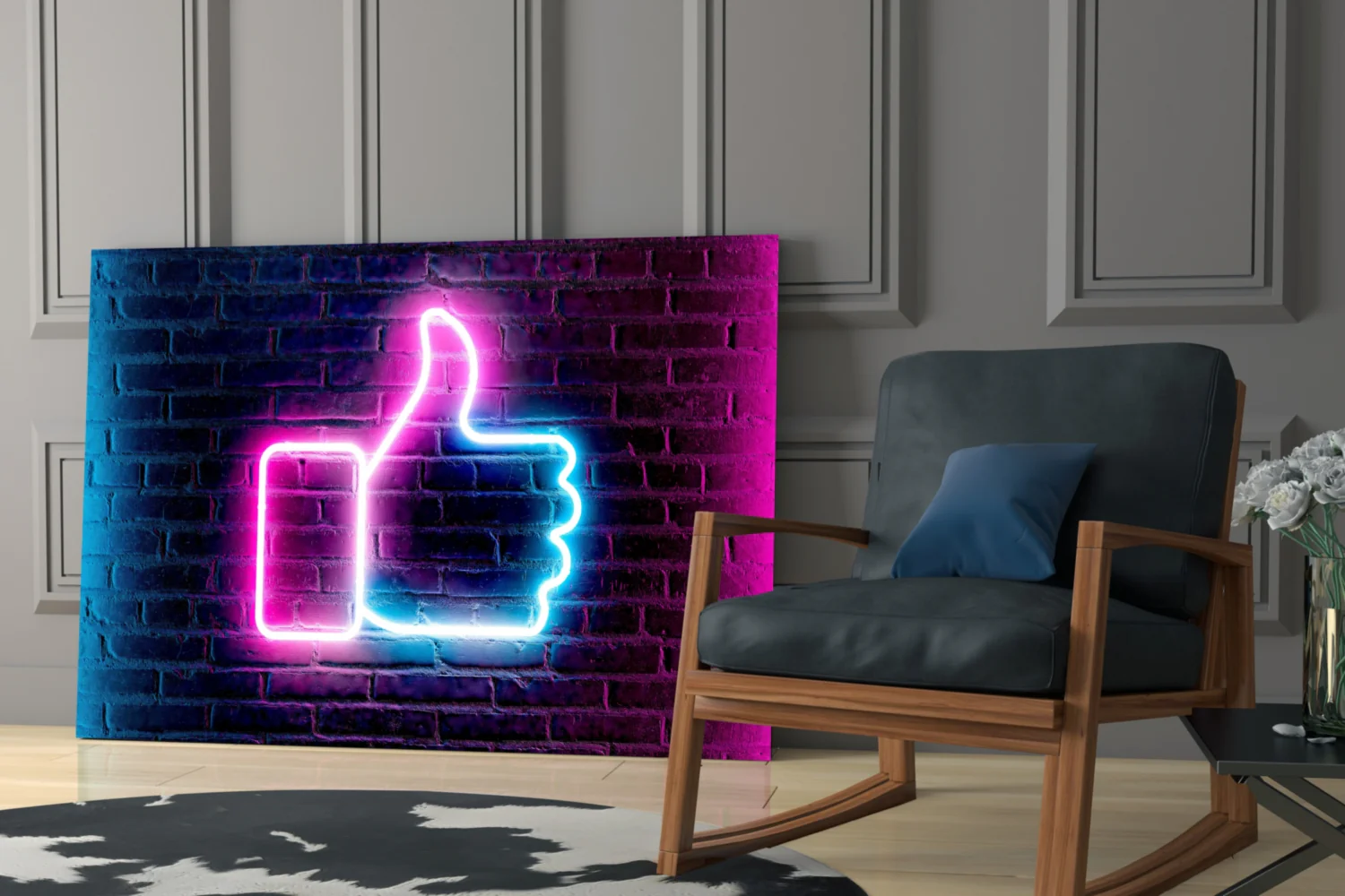 Like Button Glass Wall Art - Image 6
