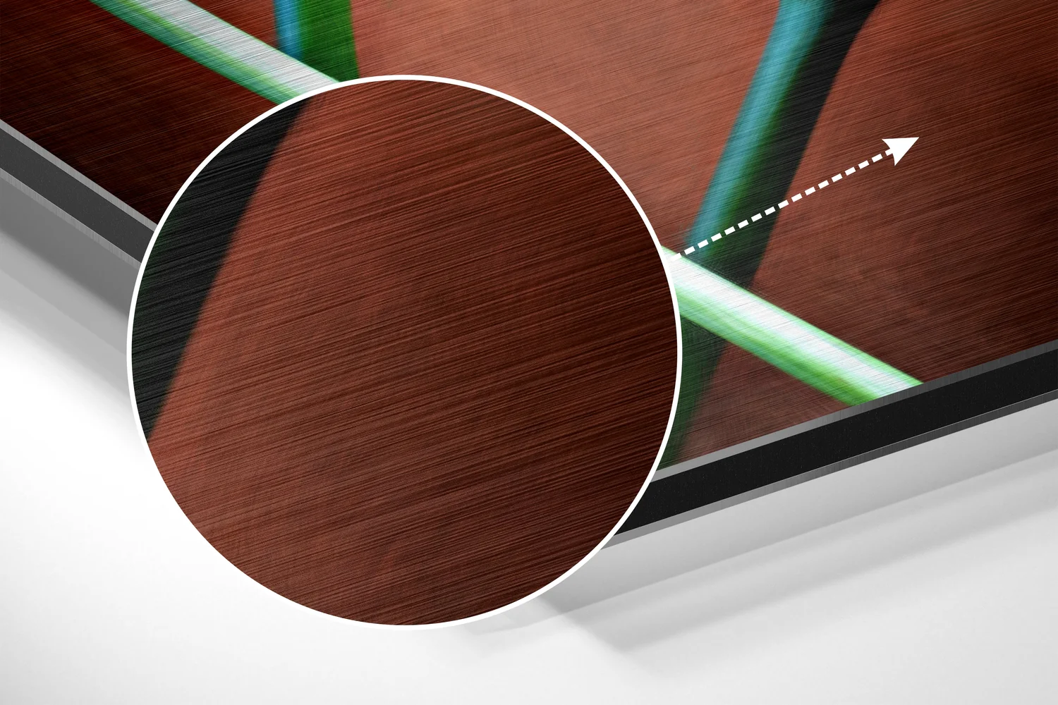 Lilly Brushed Aluminium Dibond Wall Art - Image 3