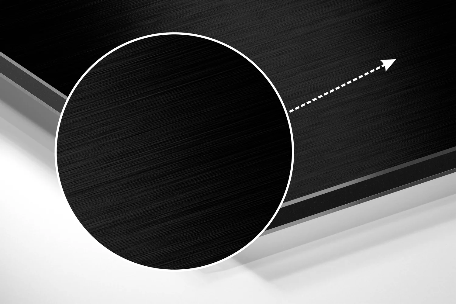 Line Face Brushed Aluminium Dibond Wall Art - Image 3