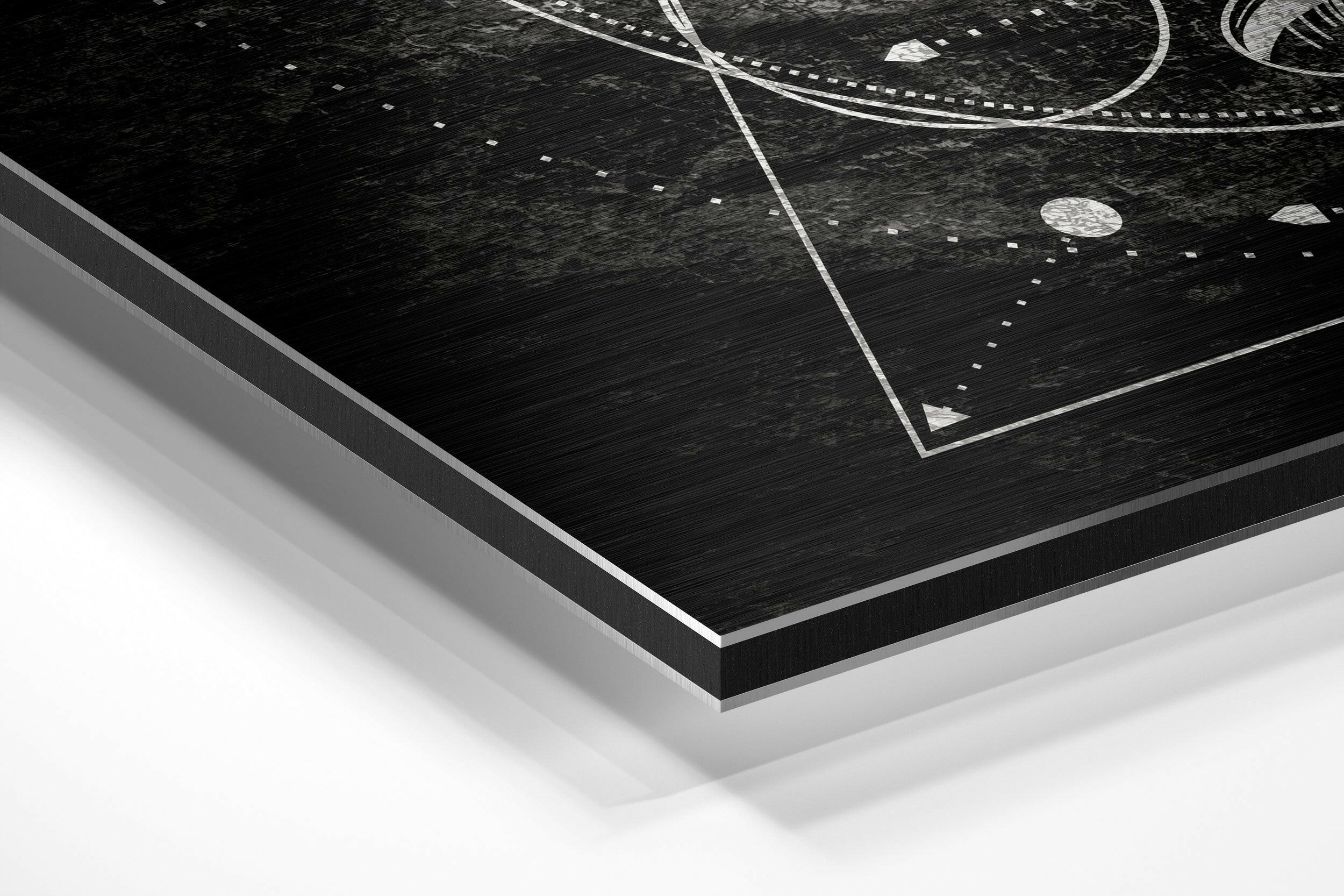 Lines of Space Brushed Aluminium Dibond Wall Art - Image 2