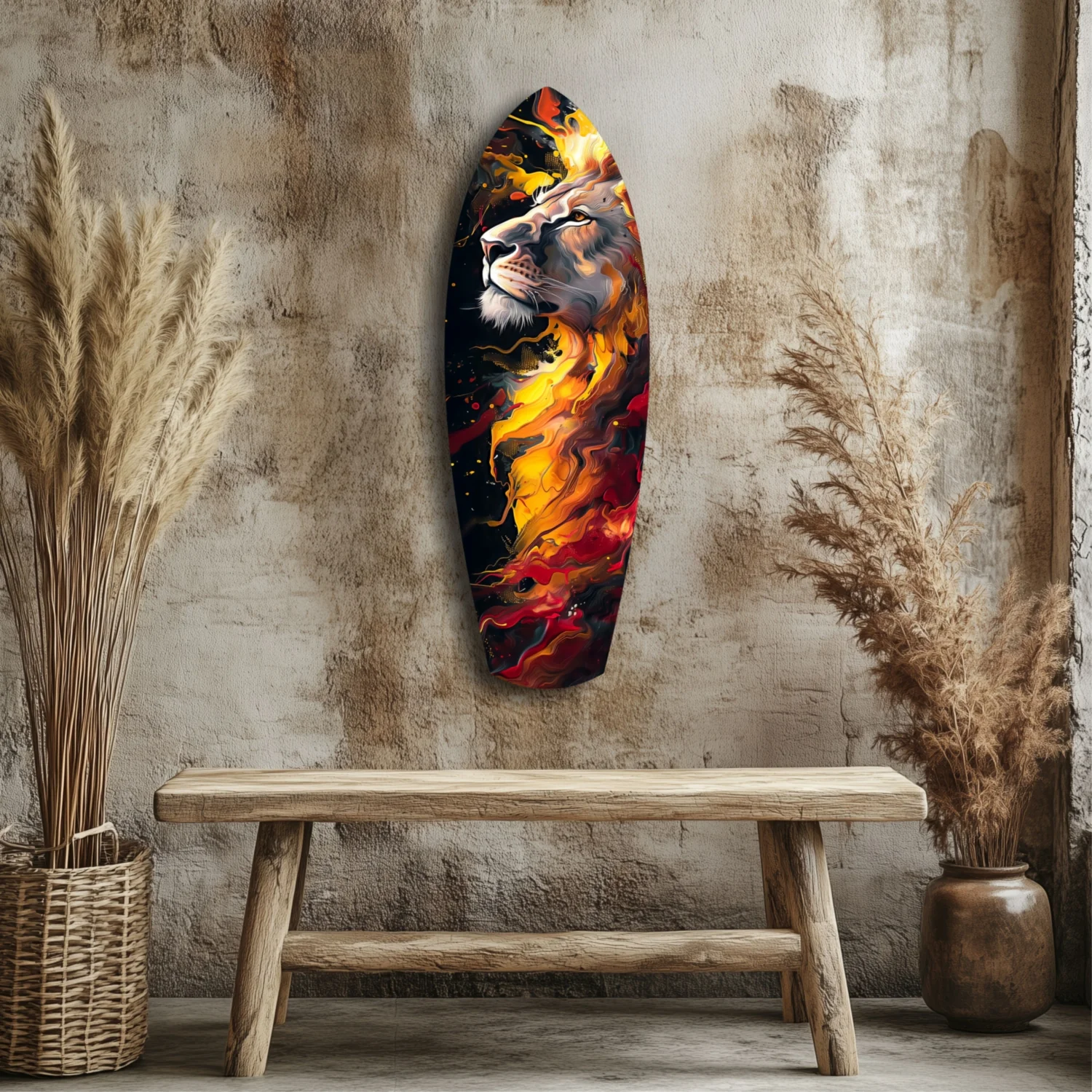 Lion Pride V4 Glass Wall Art - Image 3