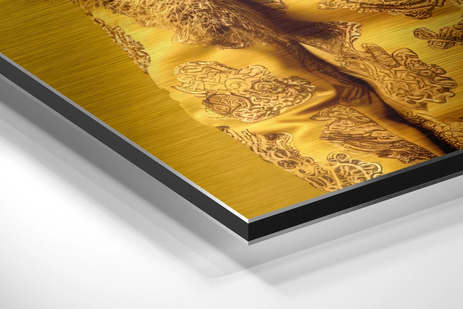 Lion Prince Brushed Aluminum Dibond Wall Art - Image 2