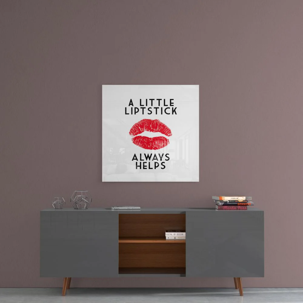 Lipstick Glass Wall Art - Image 5