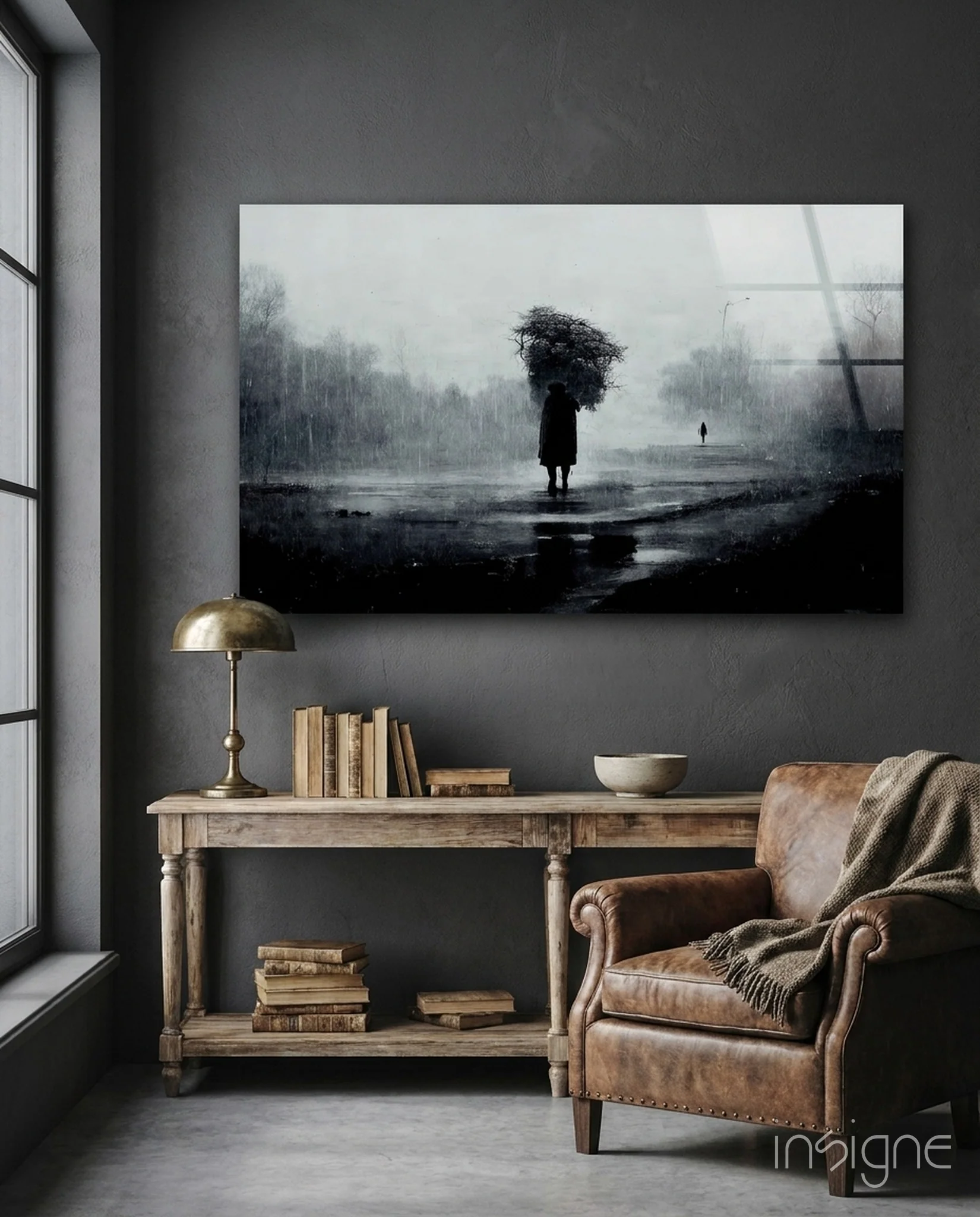 Loneliness Glass Art || Designer Collection
