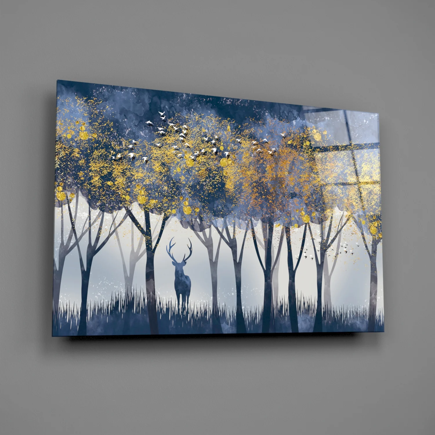 Lonely Deer Glass Wall Art - Image 2