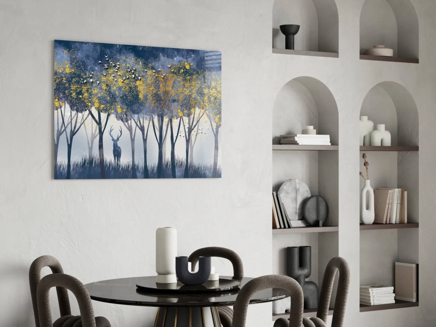 Lonely Deer Glass Wall Art - Image 5