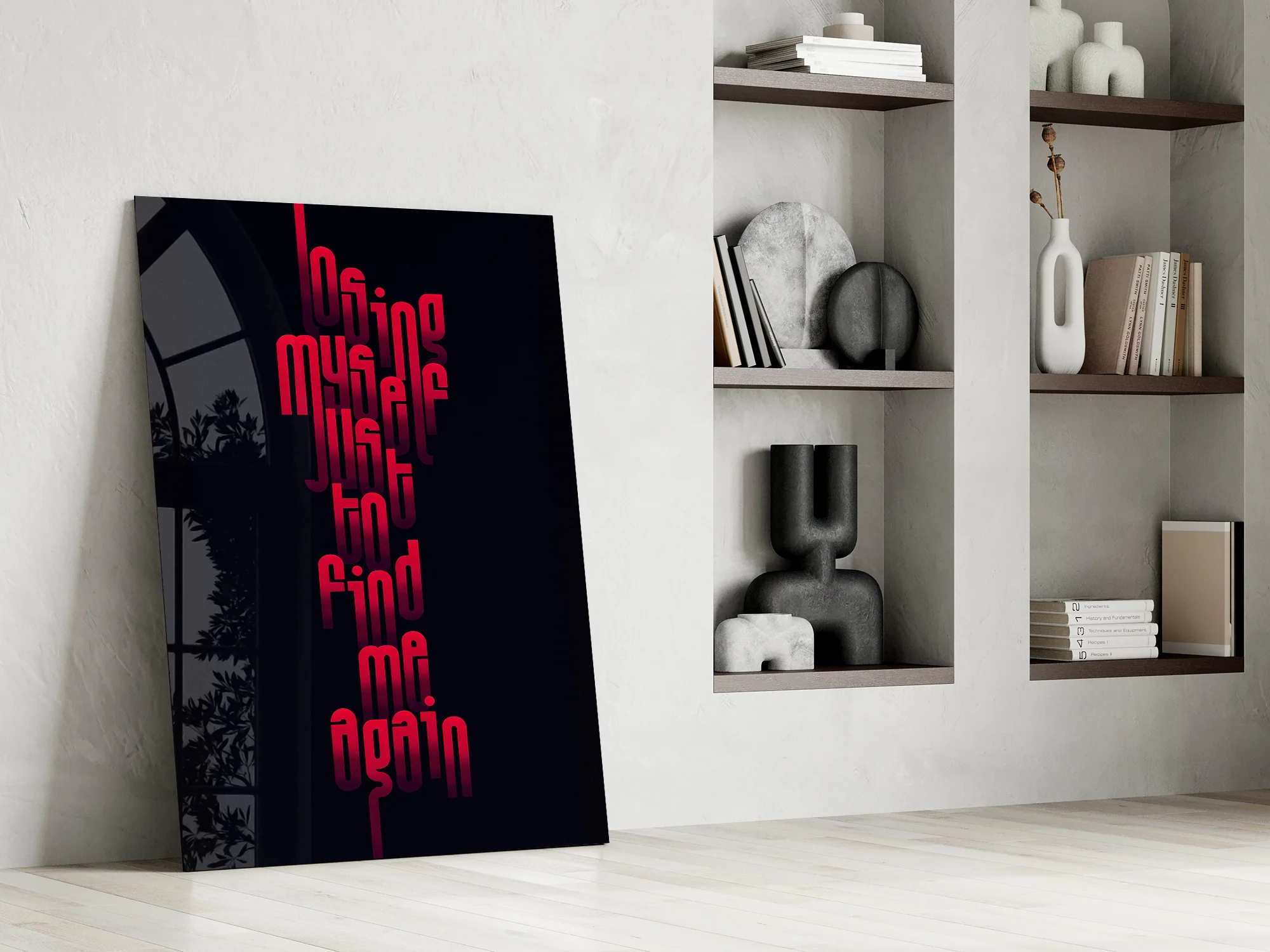 Lost Myself Just to Find Me Again Glass Wall Art - Image 8