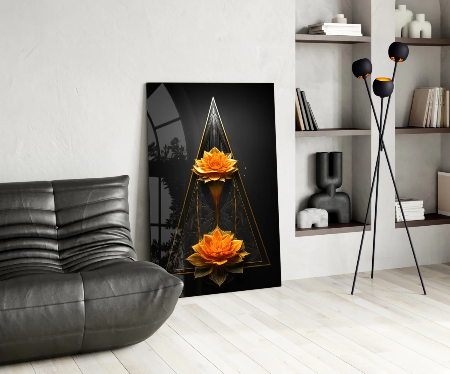Lotus Glass Wall Art|| Designer's Collection - Image 6