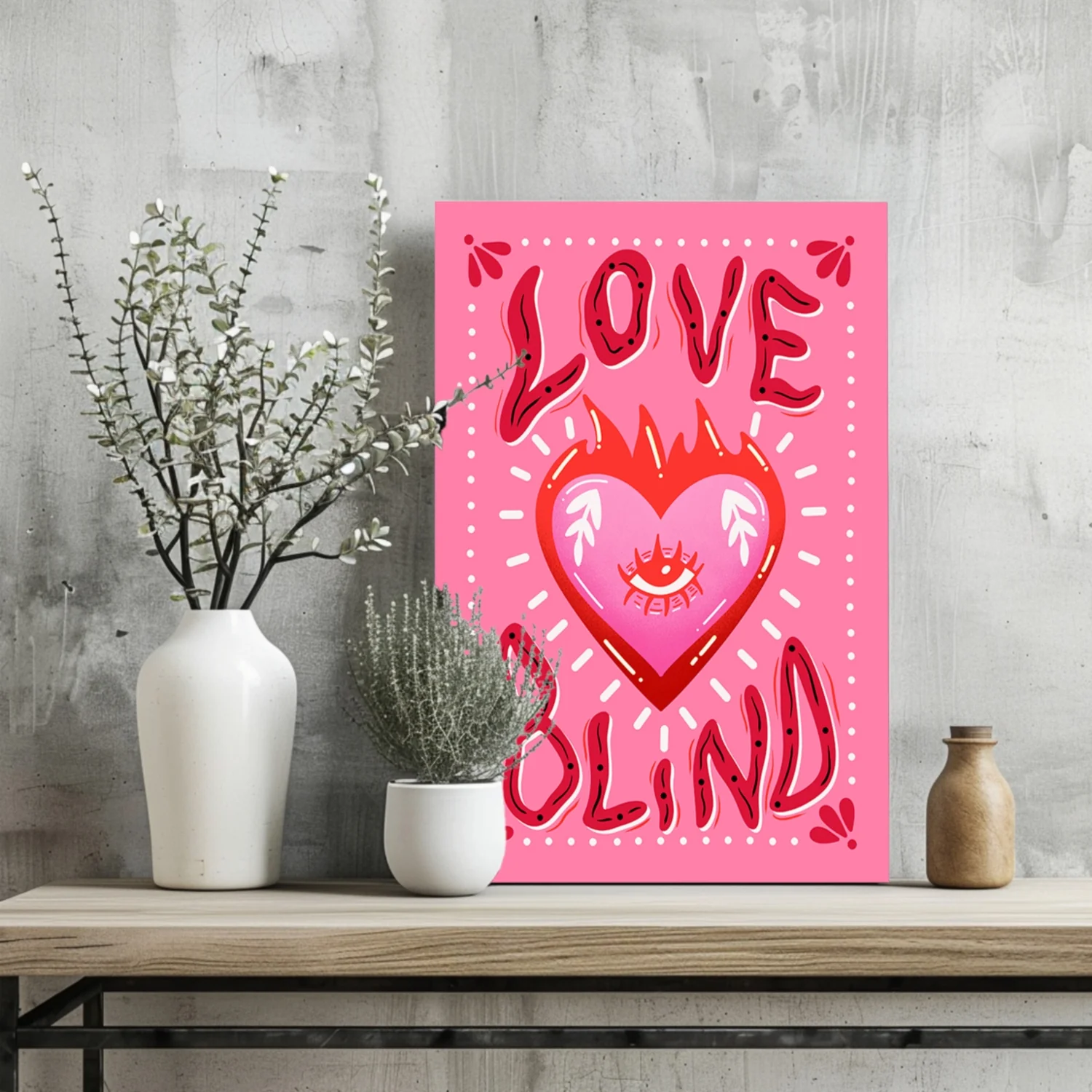 Love Blind Aluminum Print - Image 2