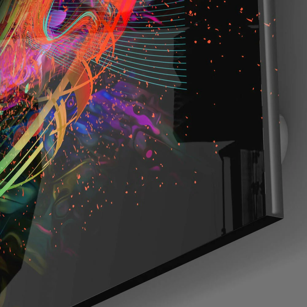 Machine Tiger Glass Wall Art - Image 3