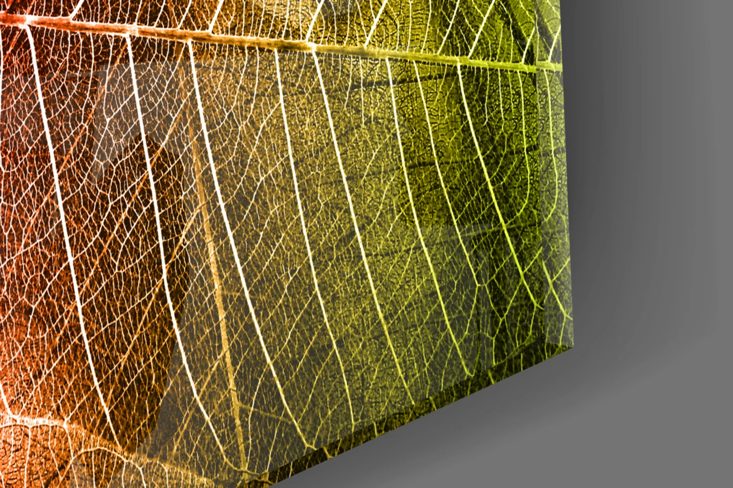 Macro Leaves Glass Wall Art - Image 7