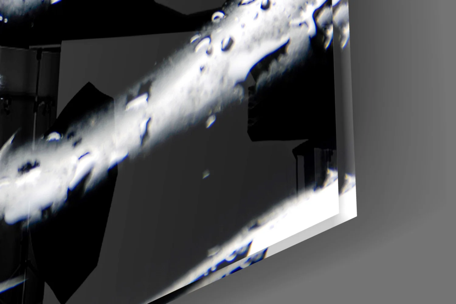 Magenta Orchid Pair Black Stones Glass Wall Art - Image 8