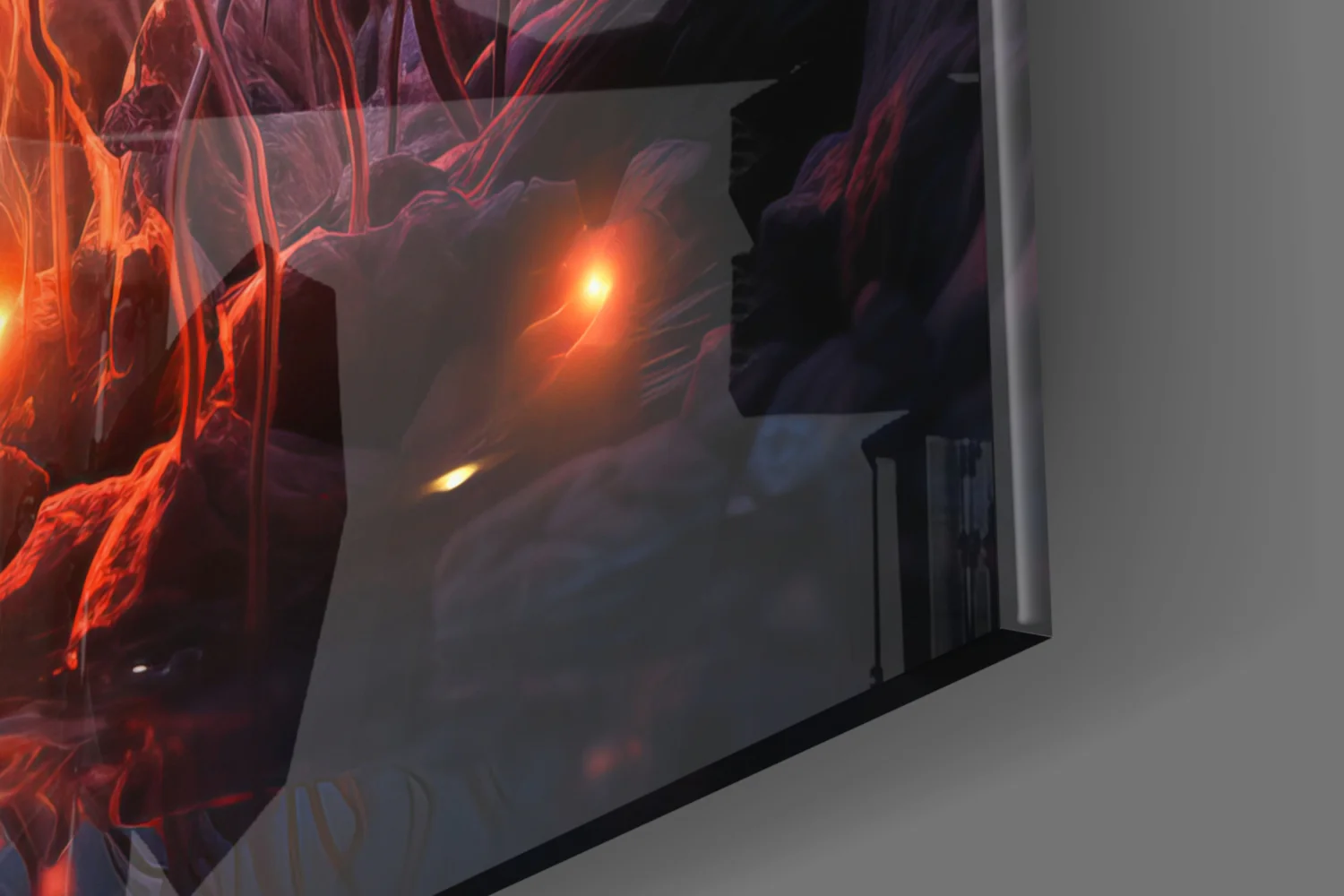 Magical Poppies Glass Wall Art || Designer Collection - Image 7