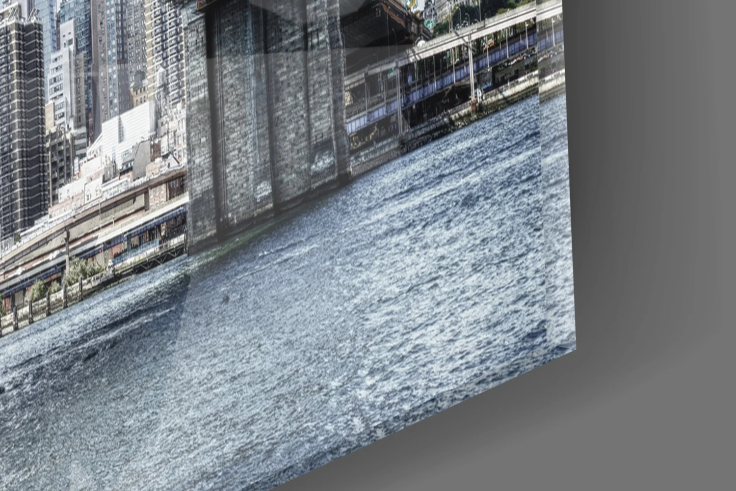 Manhattan Bridge Glass Wall Art - Image 8