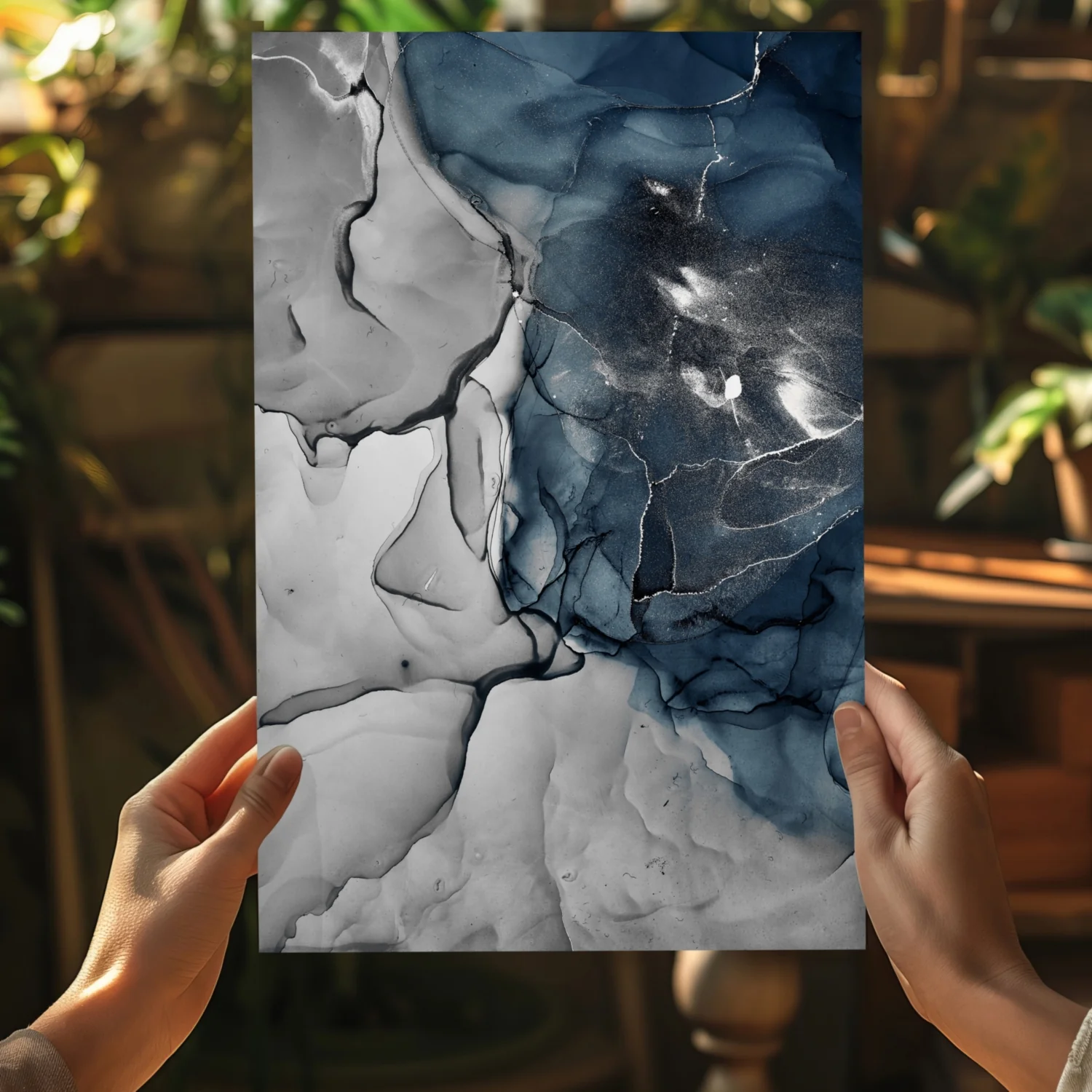 Marble Design V2 Aluminum Print - Image 5
