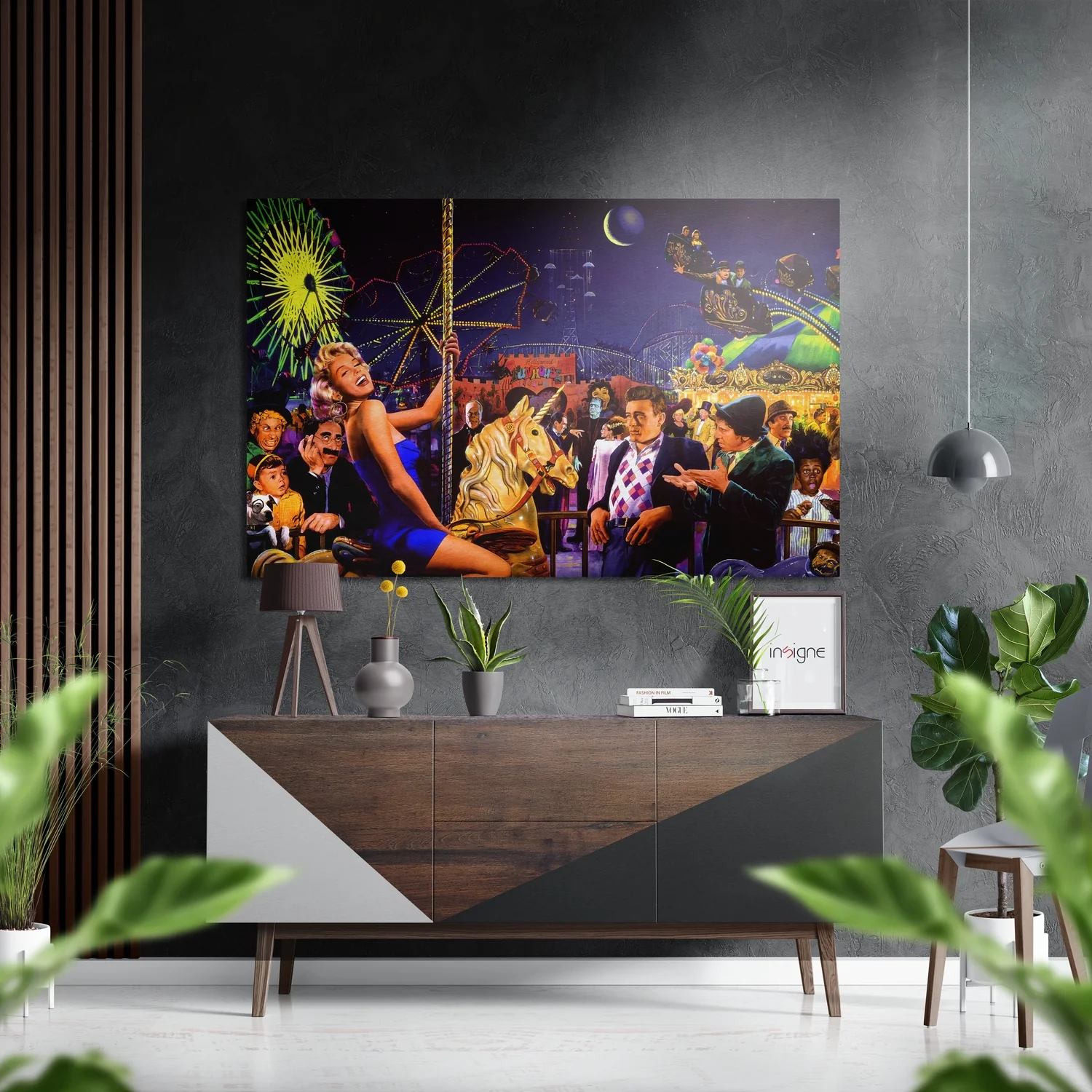Starlet at Amuse Park Brushed Aluminium Dibond Wall Art