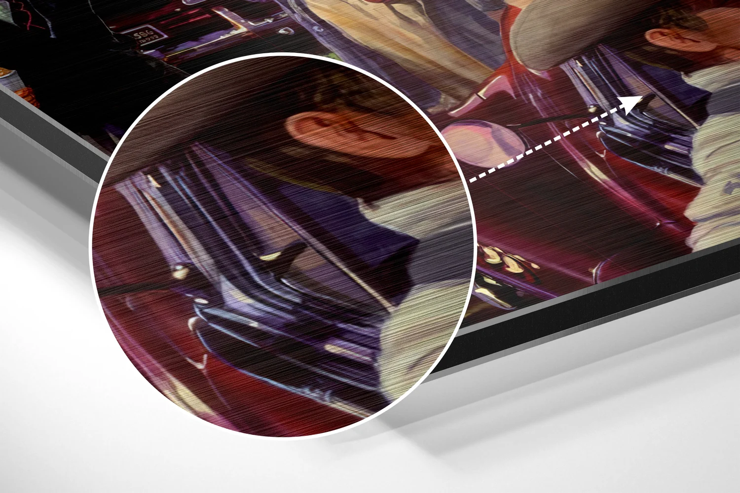 Golden Age Starlet at Cinema Brushed Aluminium Dibond Wall Art - Image 3
