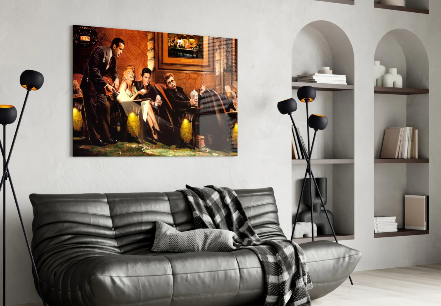 Retro Icons at the Cinema Glass Wall Art - Image 4