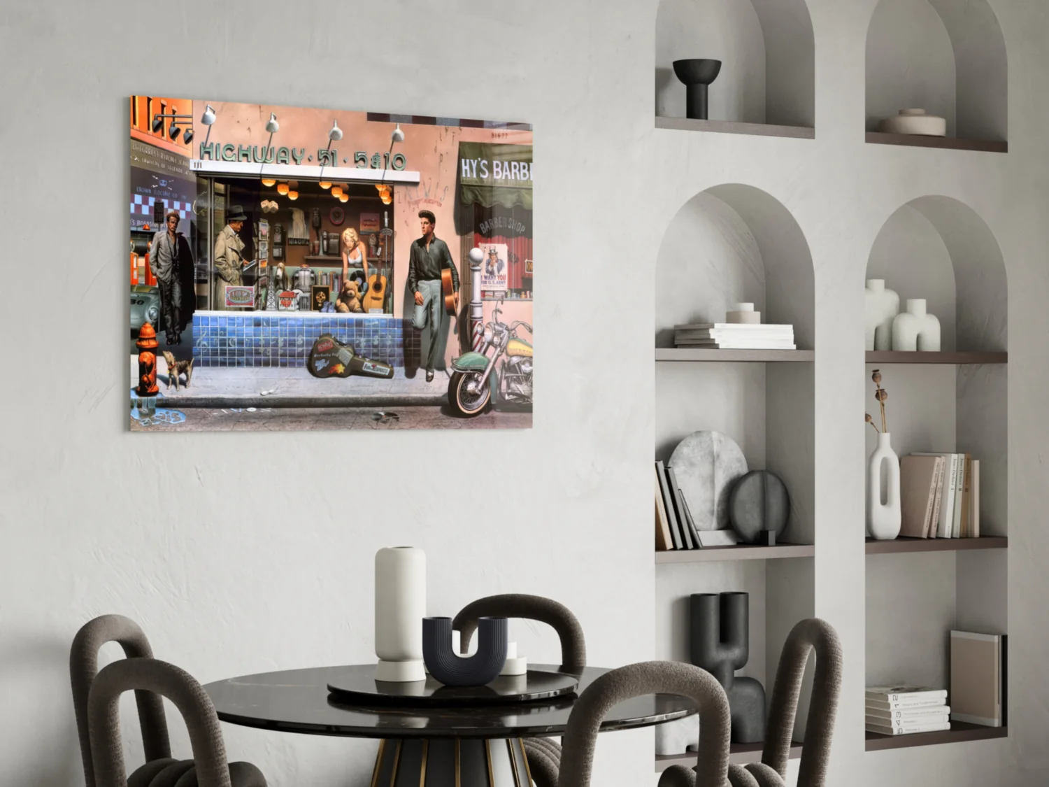 Retro Icons at the Corner Store Glass Wall Art - Image 5