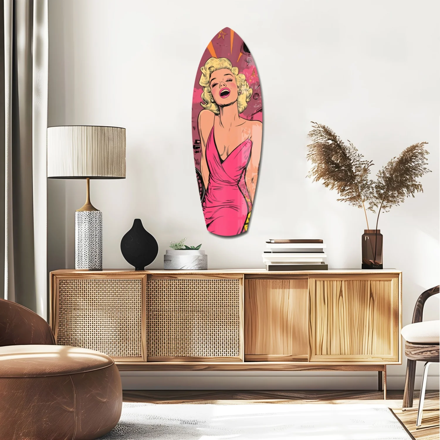 Hollywood Starlet V2 Glass Wall Art - Image 2