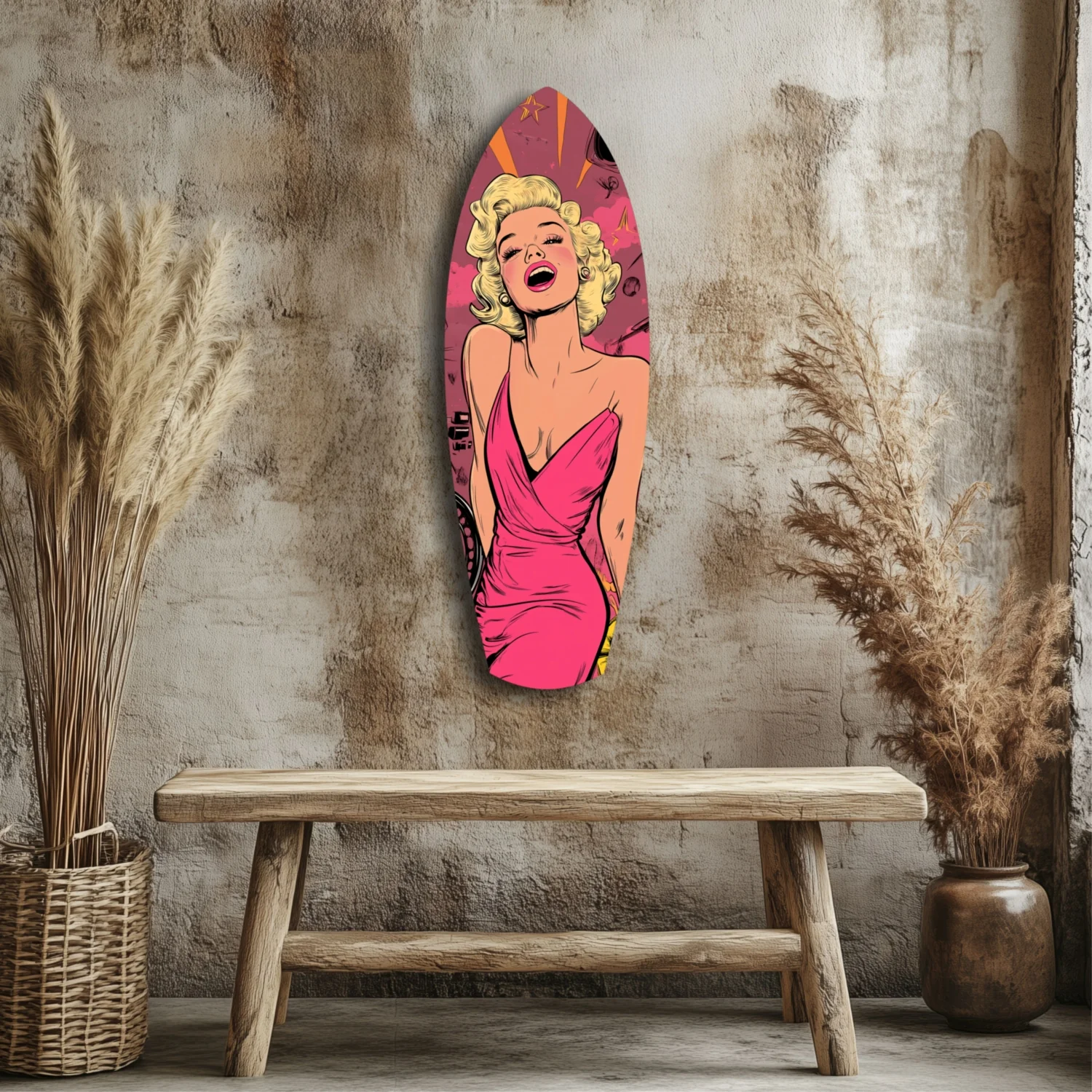 Hollywood Starlet V2 Glass Wall Art - Image 3