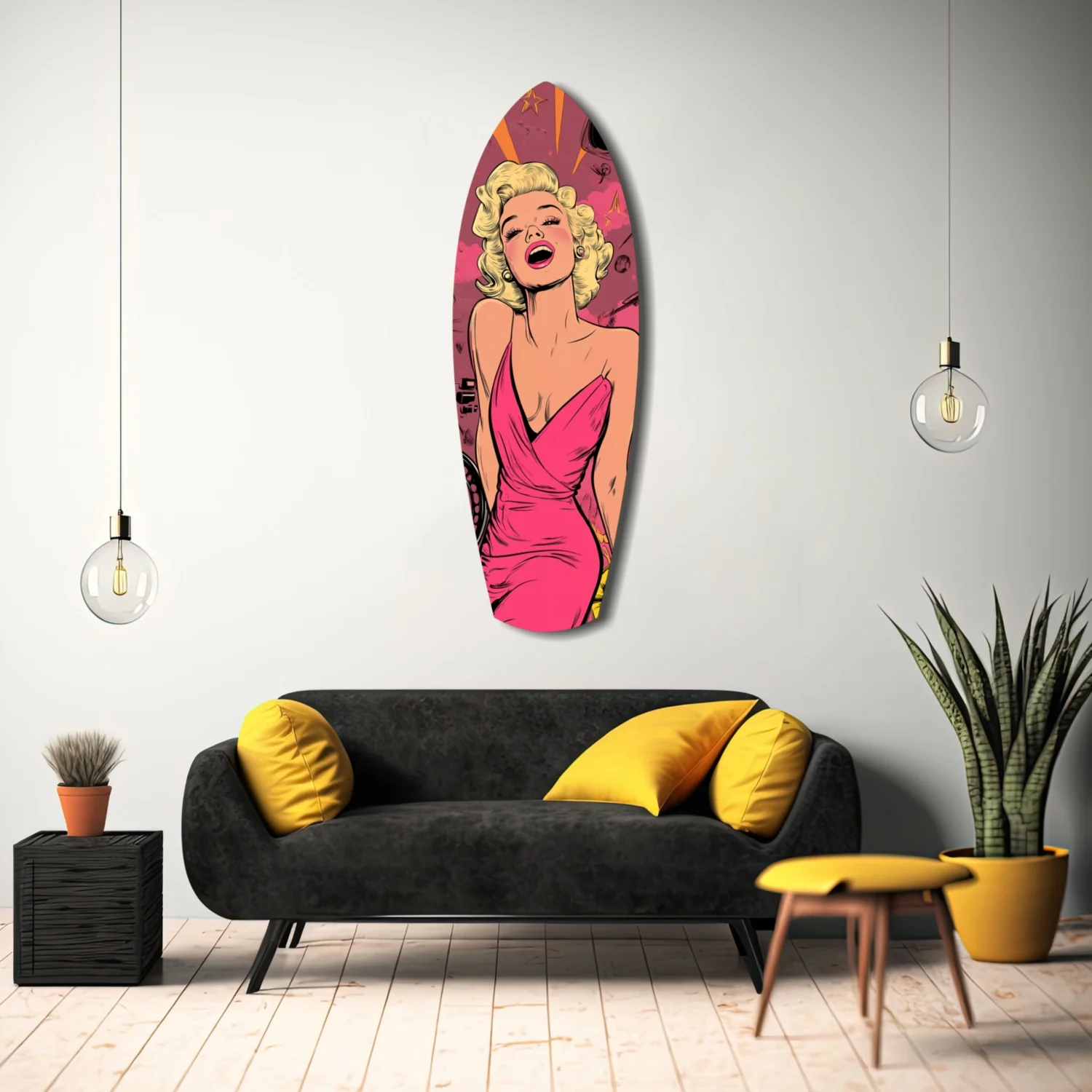 Hollywood Starlet V2 Glass Wall Art - Image 8