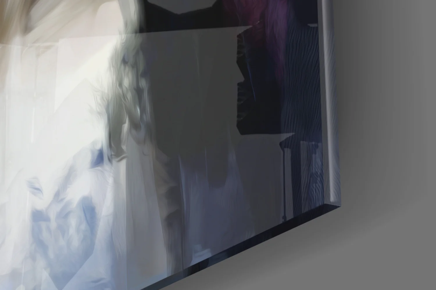 Smoking Rebel Muse Glass Wall Art - Image 7