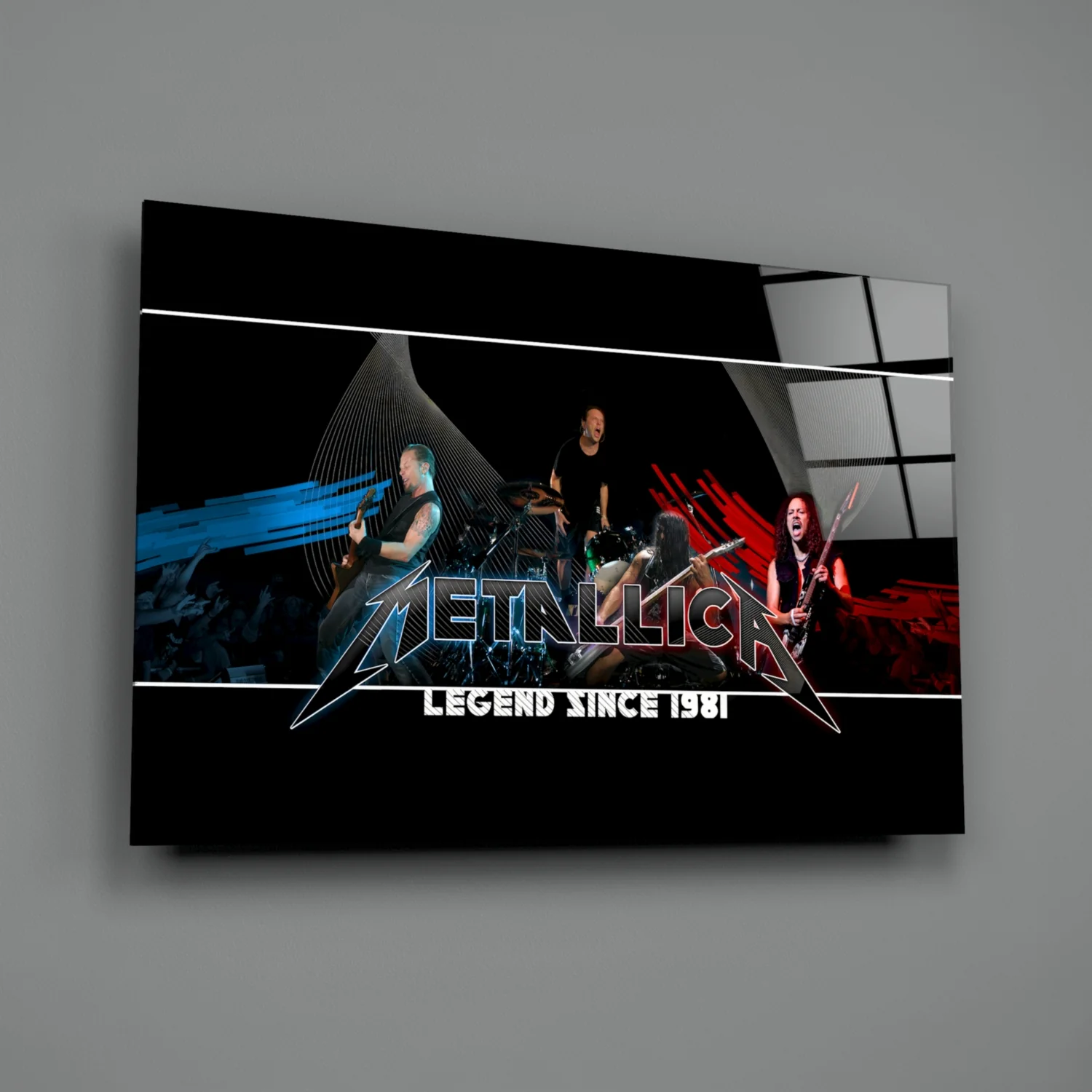Heavy Metal Roar Glass Wall Art - Image 3