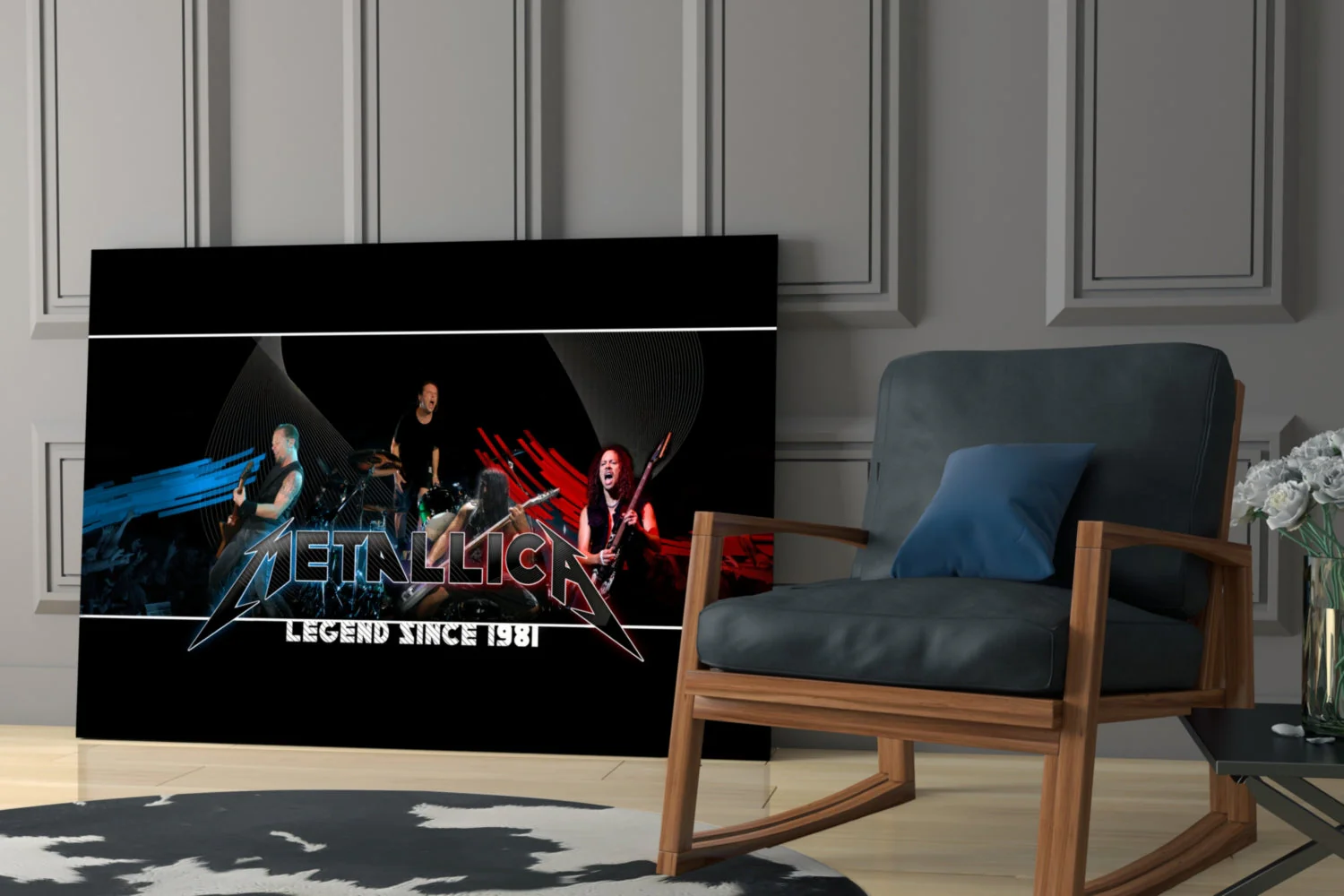 Heavy Metal Roar Glass Wall Art - Image 8