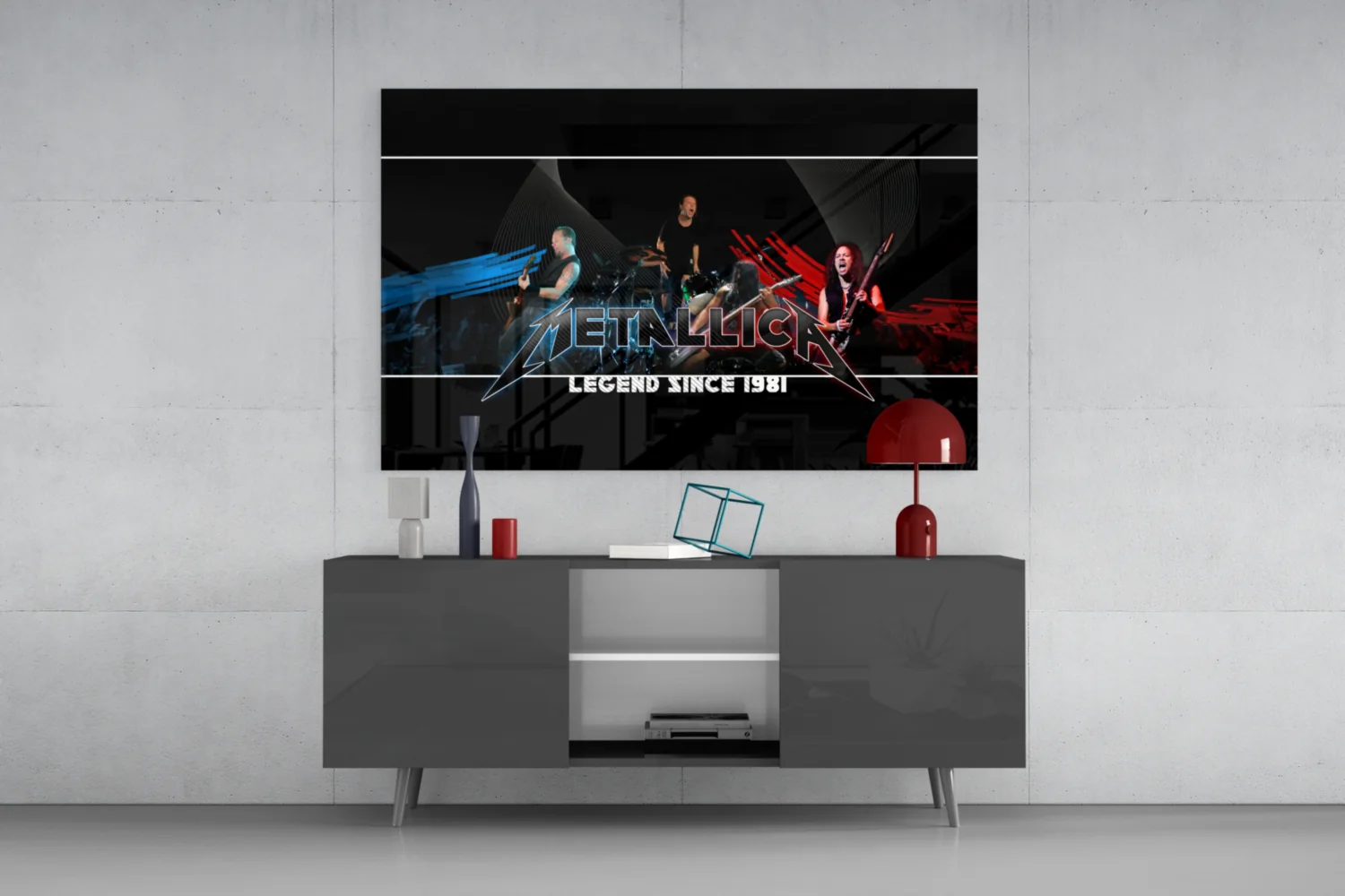 Heavy Metal Roar Glass Wall Art - Image 9