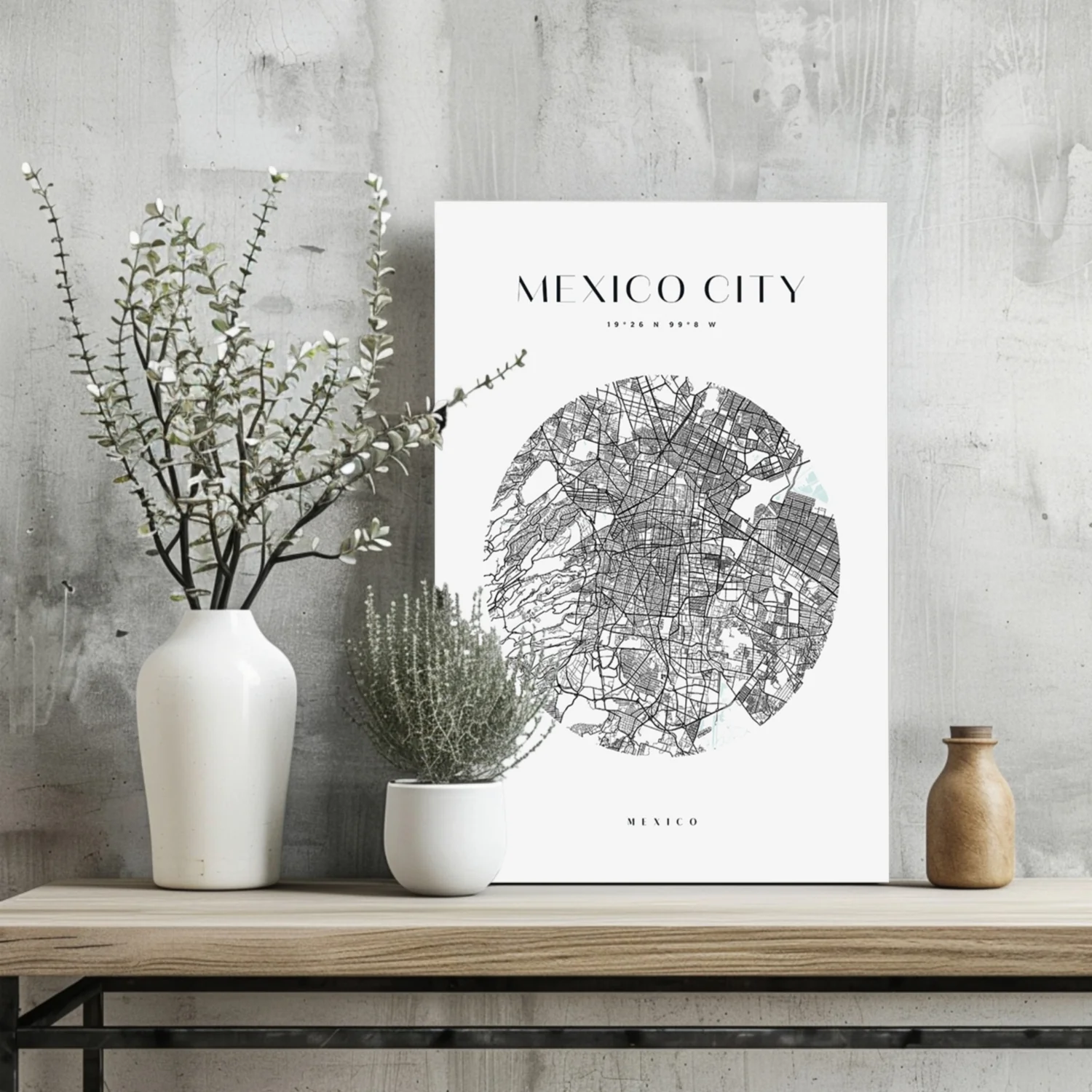Mexico City V2 Aluminum Print - Image 2