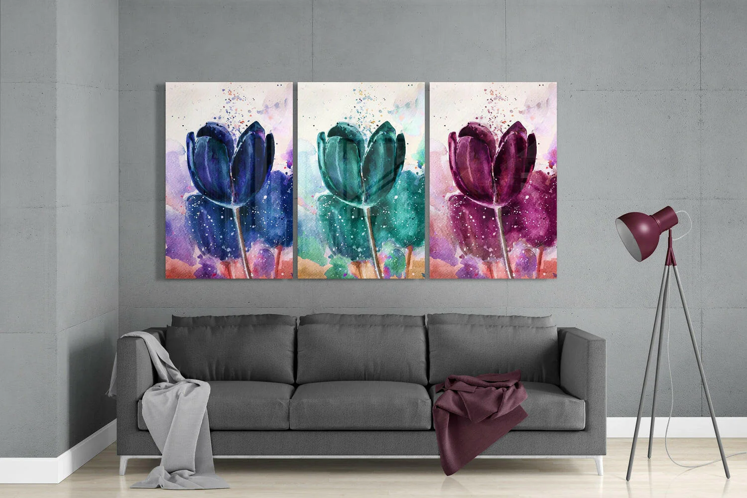 Tulips Glass Wall Art - Image 3