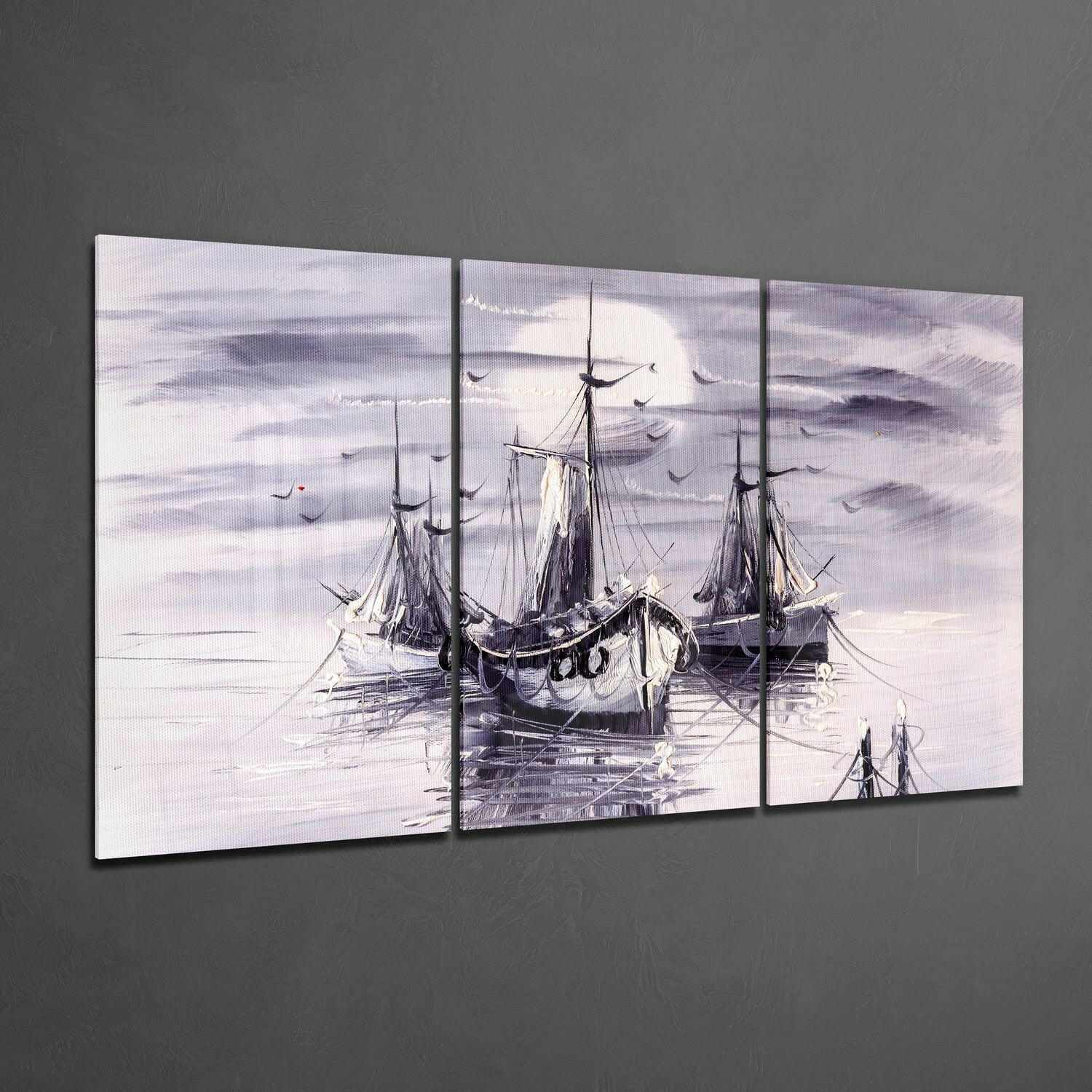 Boats Glass Wall Art - Image 2