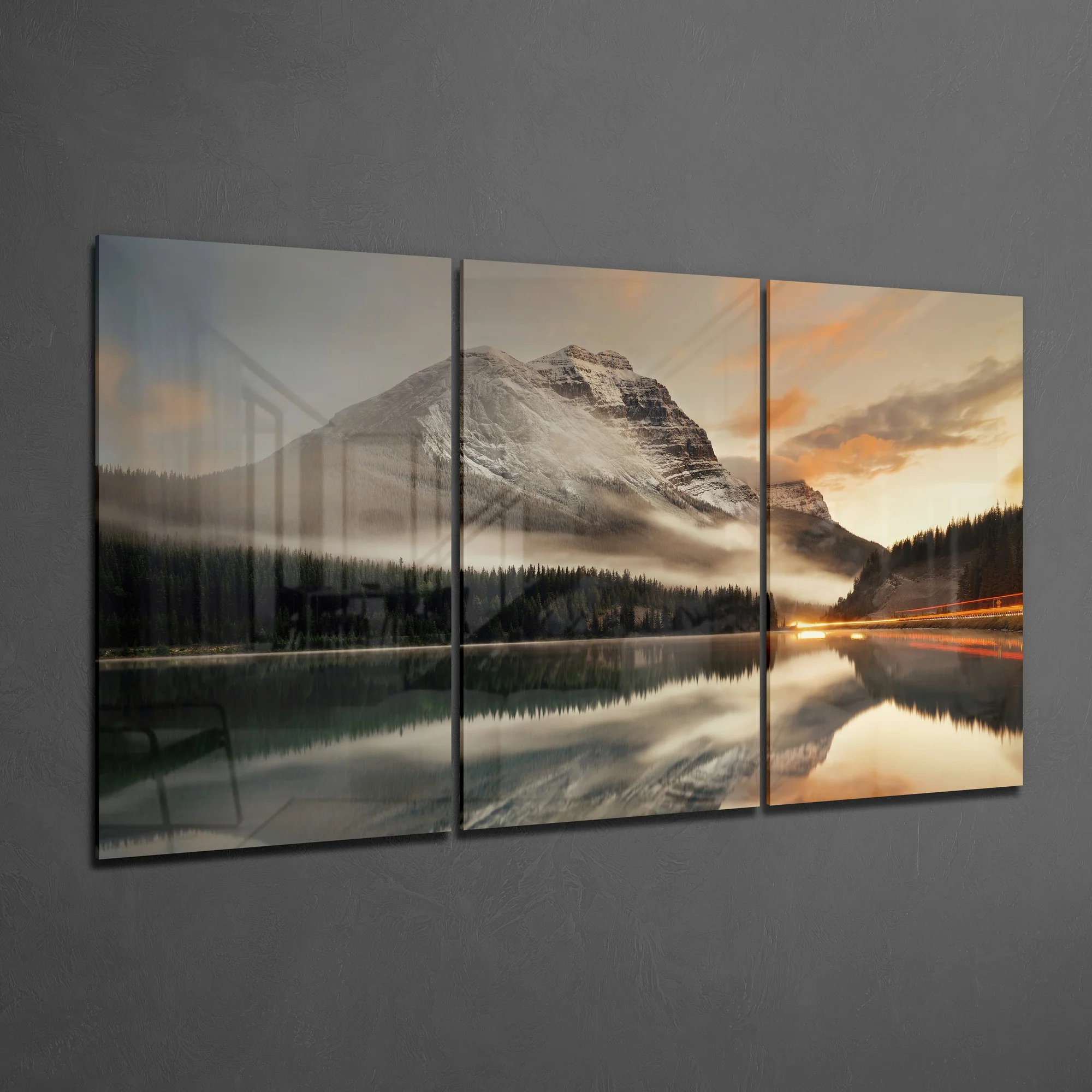 Mountain View Glass Wall Art - Image 2
