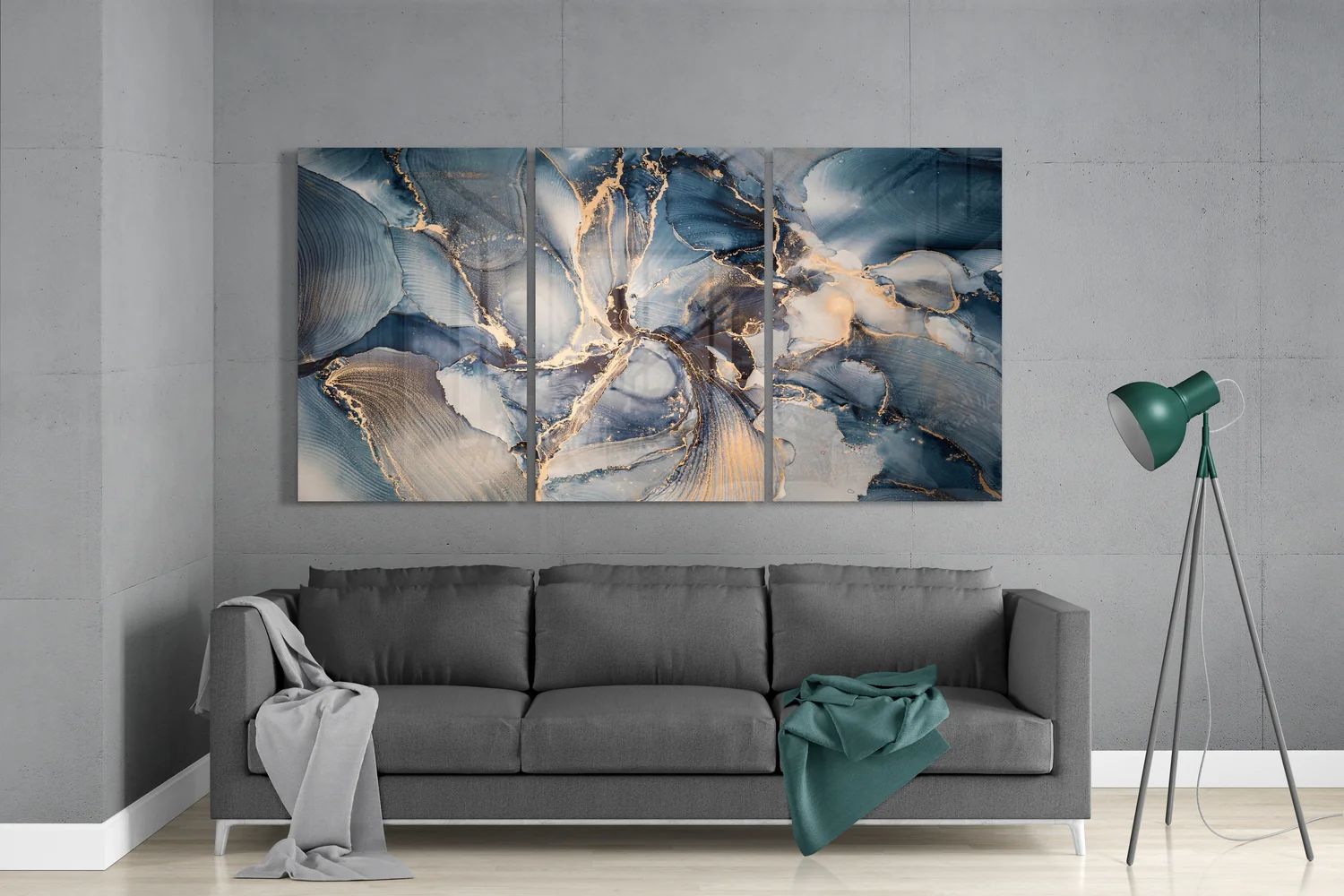 Blue Glass Wall Art - Image 3