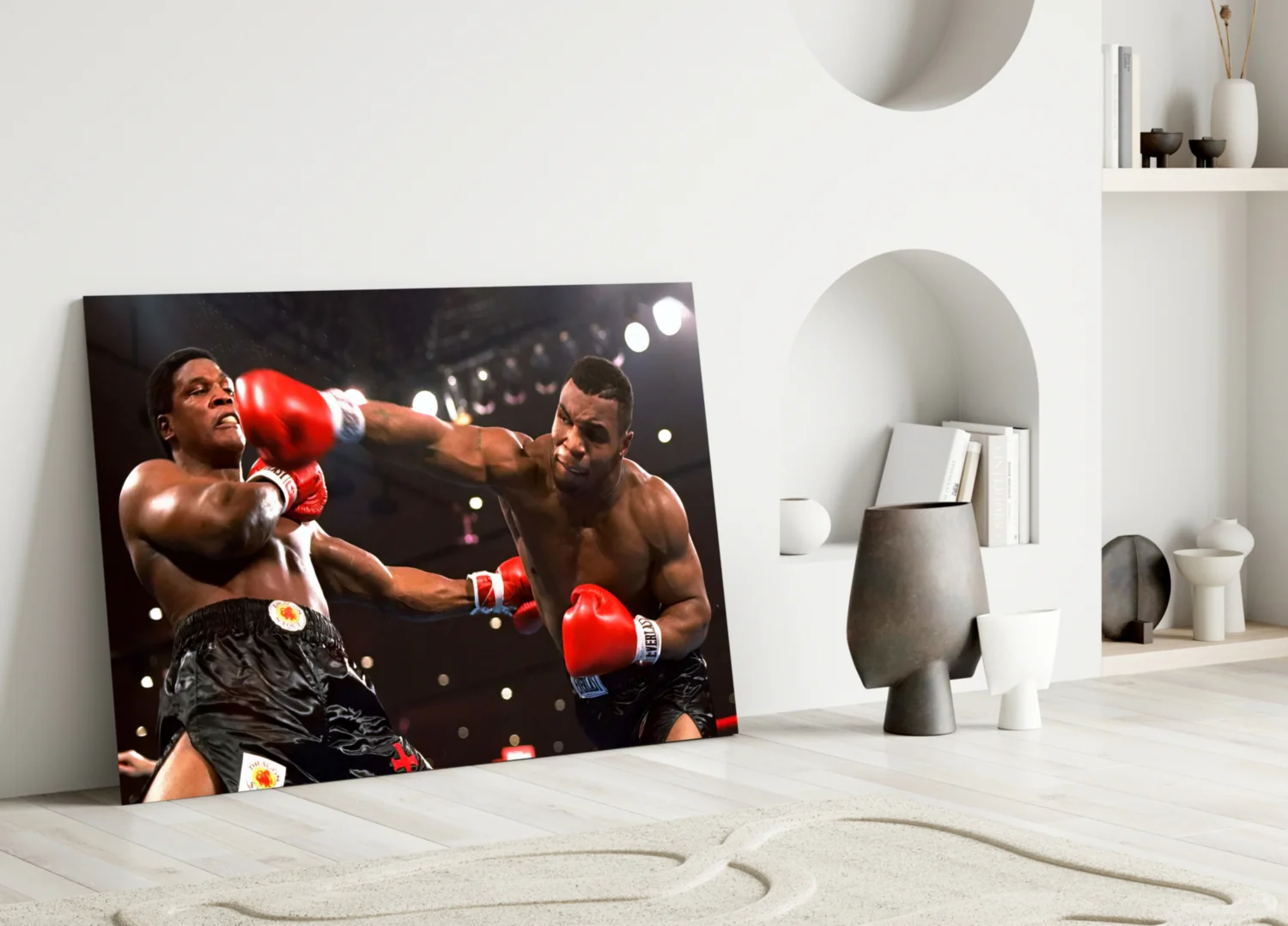 Fierce Boxer Portrait Glass Wall Art - Image 3